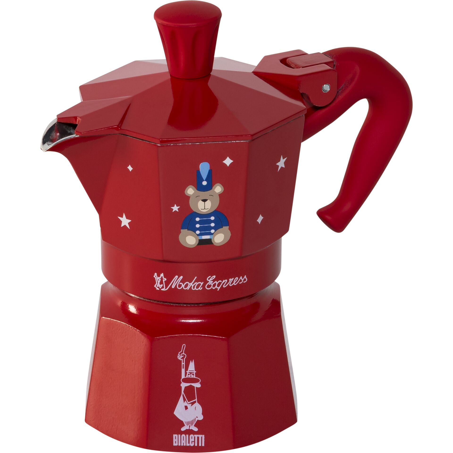 Kaffee Kanne, Espresso Maker, Mini Kaffeekanne, Rot, Moka Express