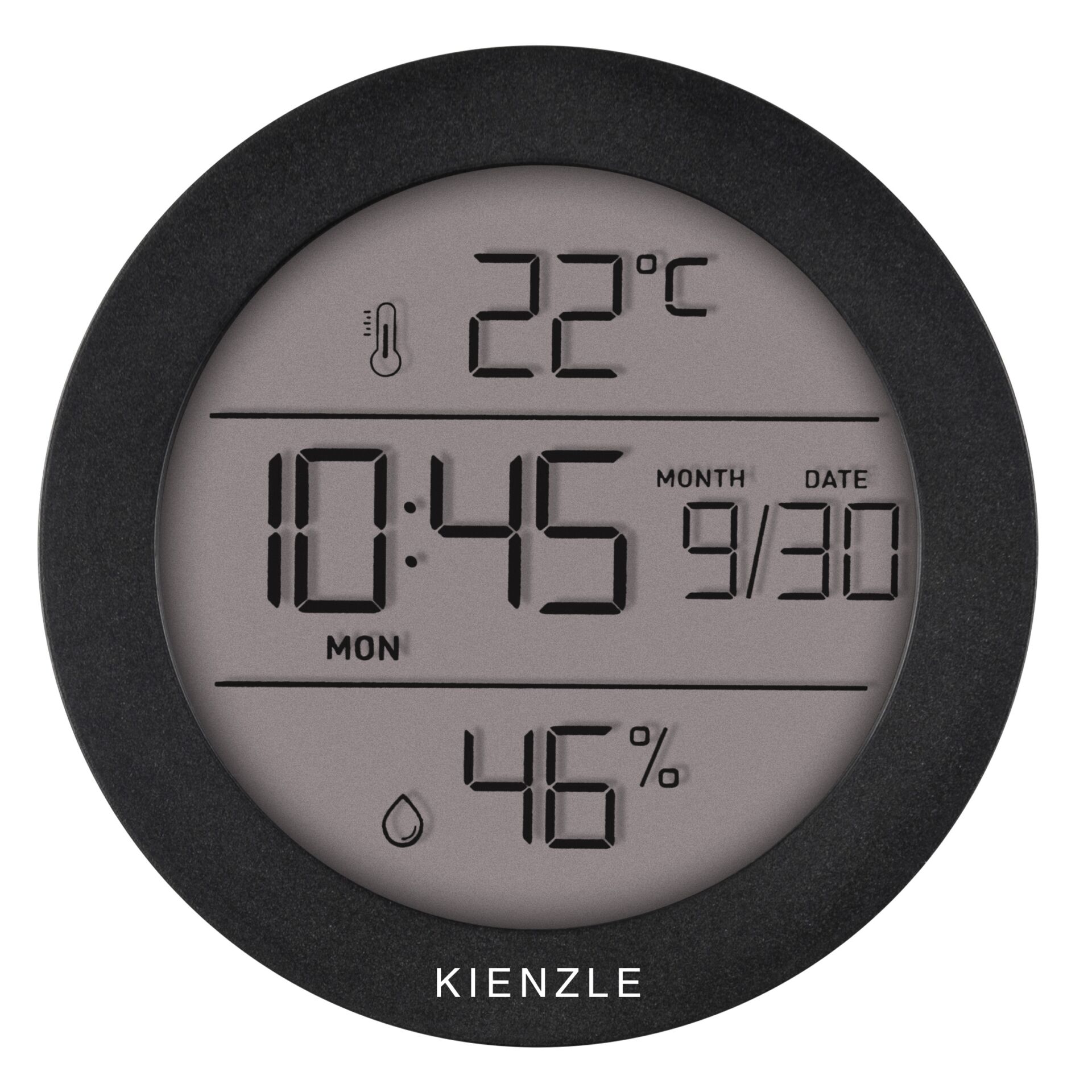 Wetterstation, Thermo-Hygro, Digitalanzeige, Uhr, Kienzle