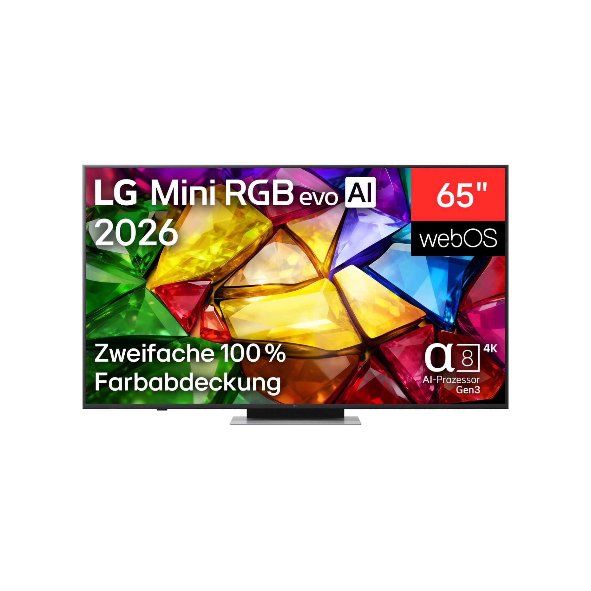 65 Zoll, LED, 4K, Smart TV, KI-Prozessor