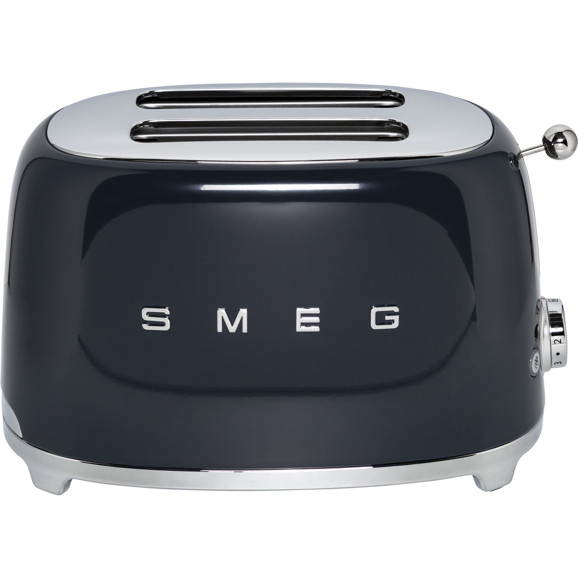 Toaster, Two-slice, Metallic, Dunkelblau, Kompakt