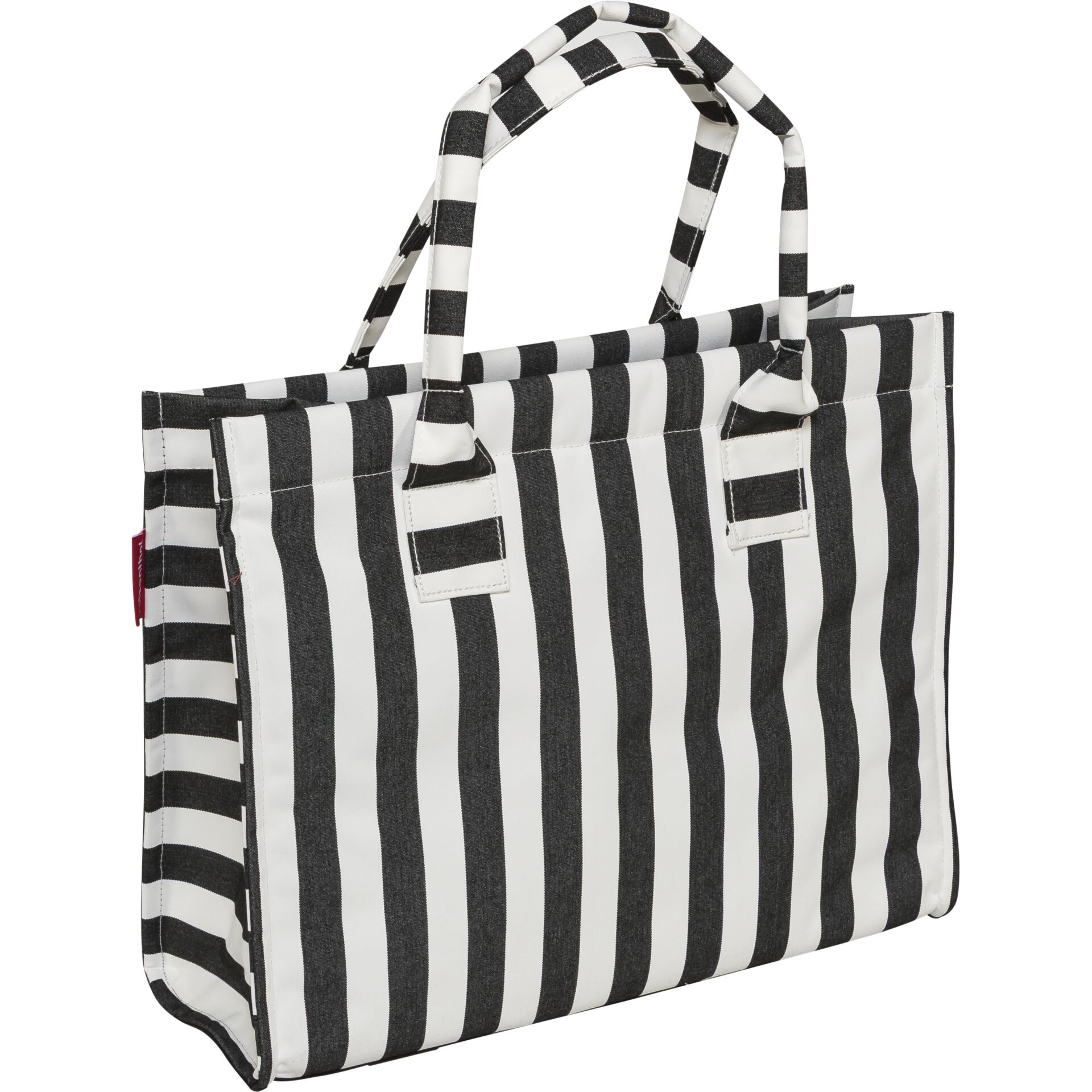 Tasche, Griffe, Schwarz, Weiß, Streifen