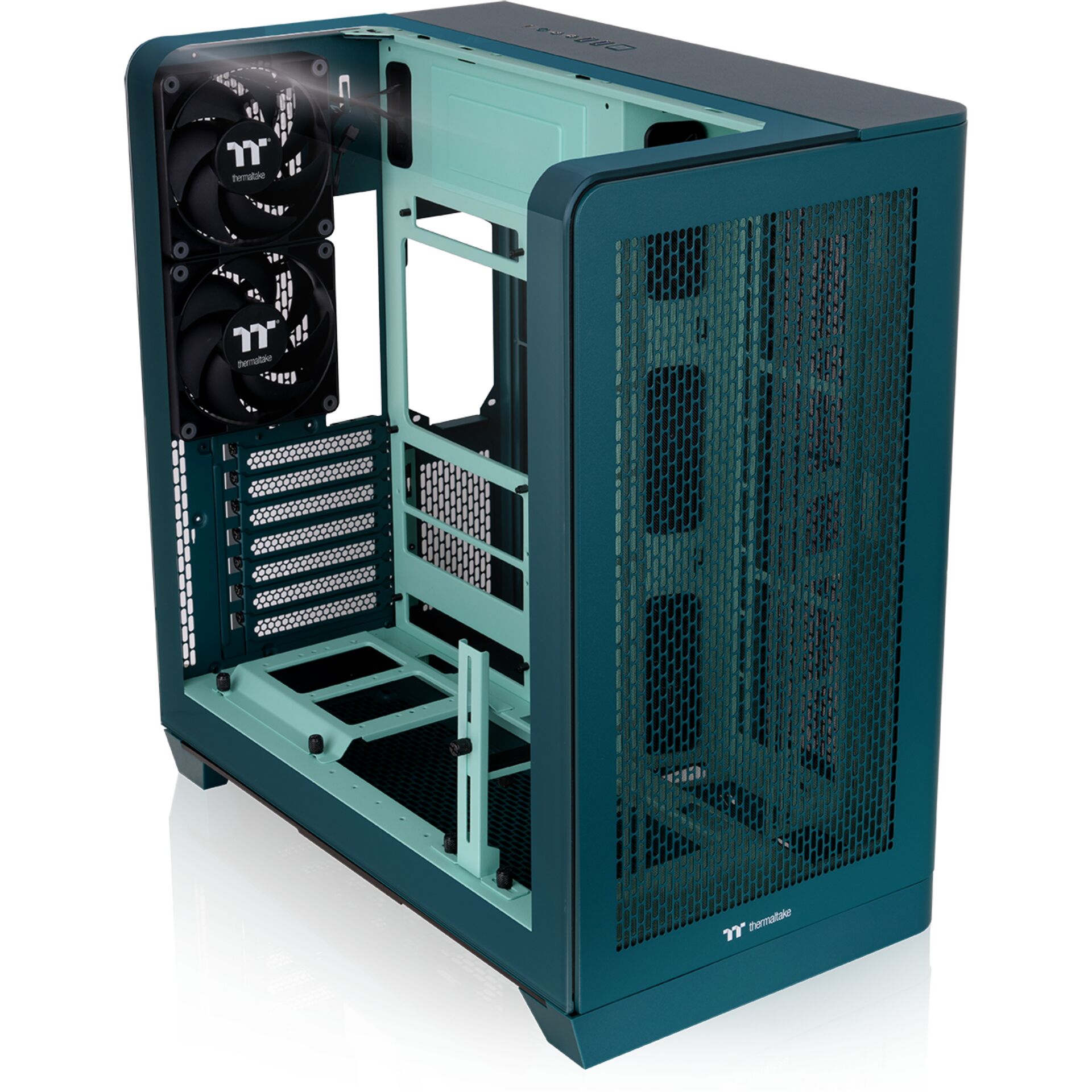 PC-Gehäuse, Midi-Thermaltake, ATX-Gehäuse, Mesh-Front, Case-Farbe-Teal