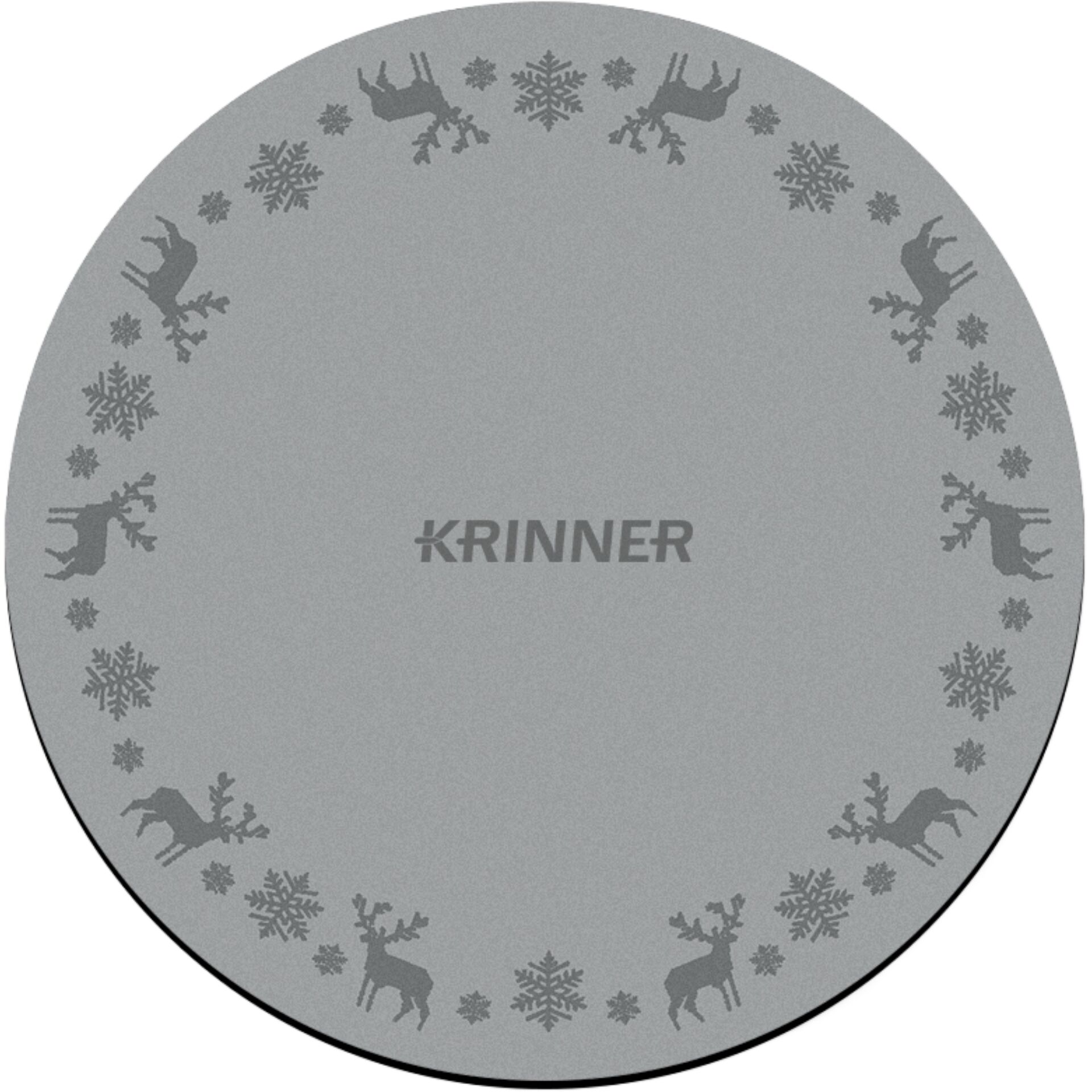 Teller, Krinner, Weihnachtsdeko, Gießkanne, Silbergrau