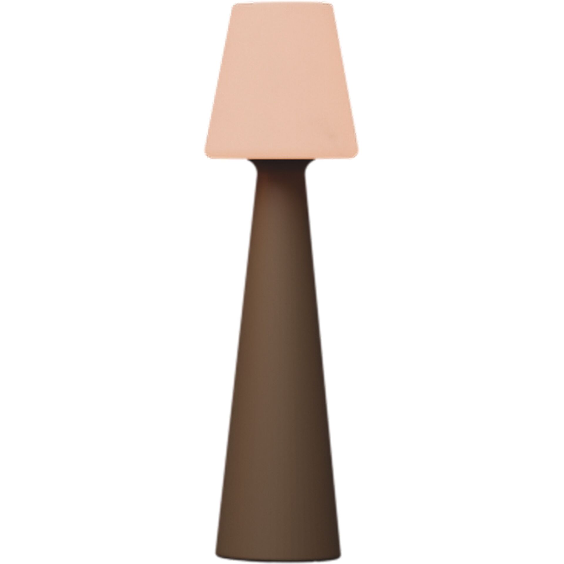 lampshade, Tischlampe, rosa Schirm, braune Basis, moderner Lampenstil