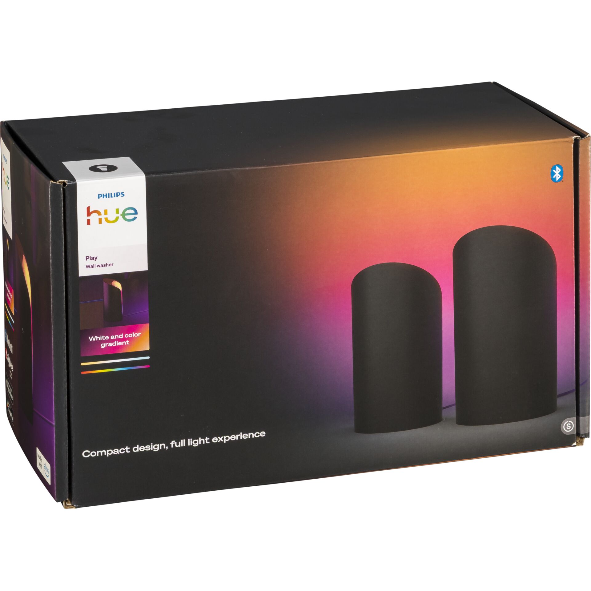 Lautsprecher, Schwarz, Mini-Stereo, RGB-Gradient, Bluetooth