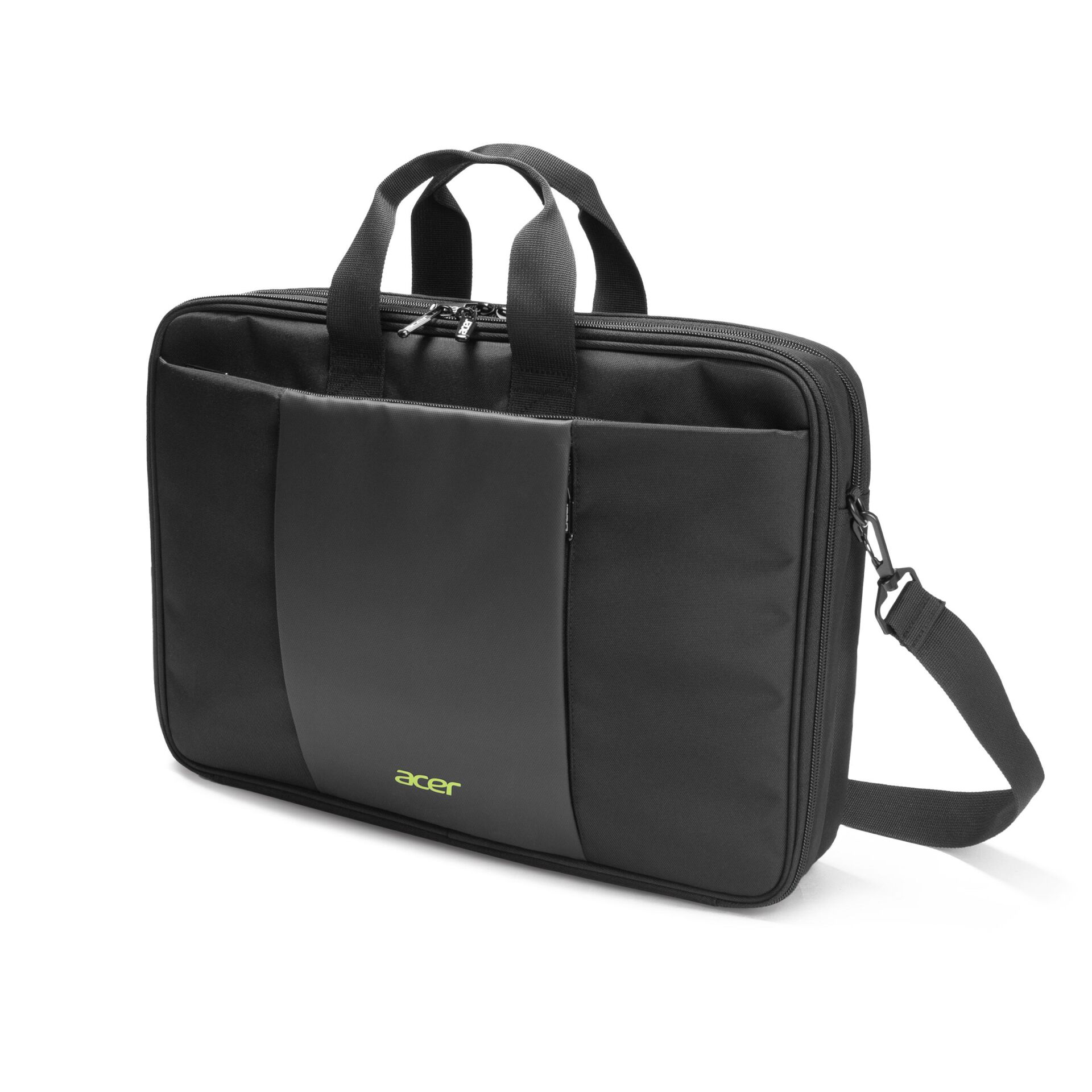Laptoptasche, Notizbuchhülle, Schwarz, Schultergurt, Zweifarbig