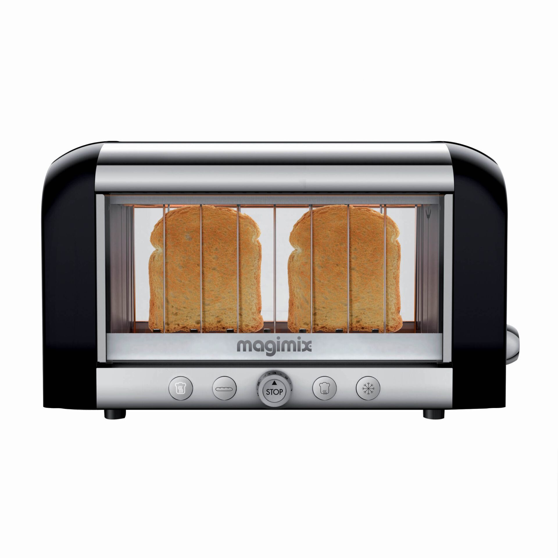 Toaster, Zweischeiben, Toast, Chrom, Küchengerät