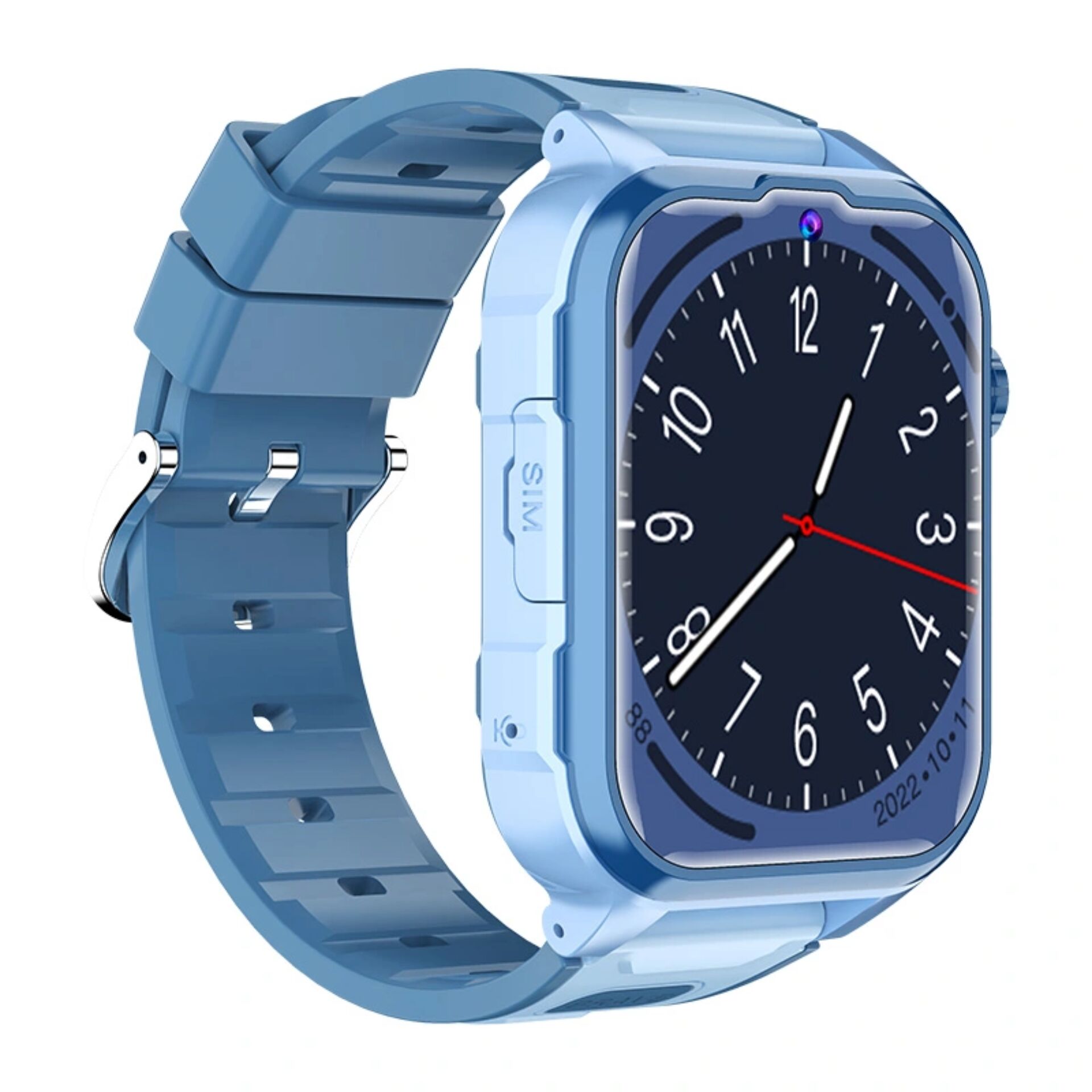 Uhrenmodell, Smartwatch, Blau, Armband, Digitalanzeige