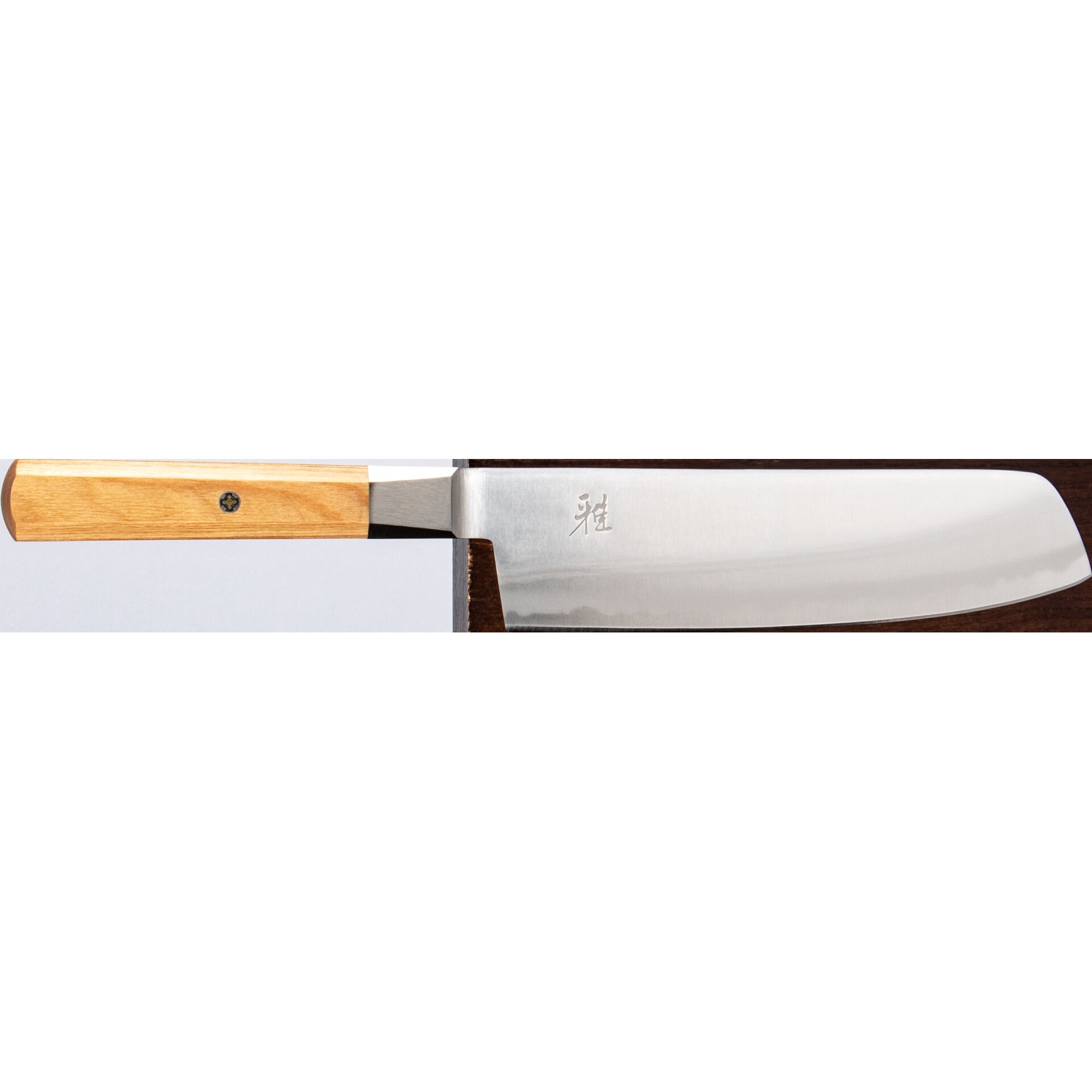 Nakiri-Messer, Edelstahlklinge, Holzgriff, Küchenmesser, gerade Schneide