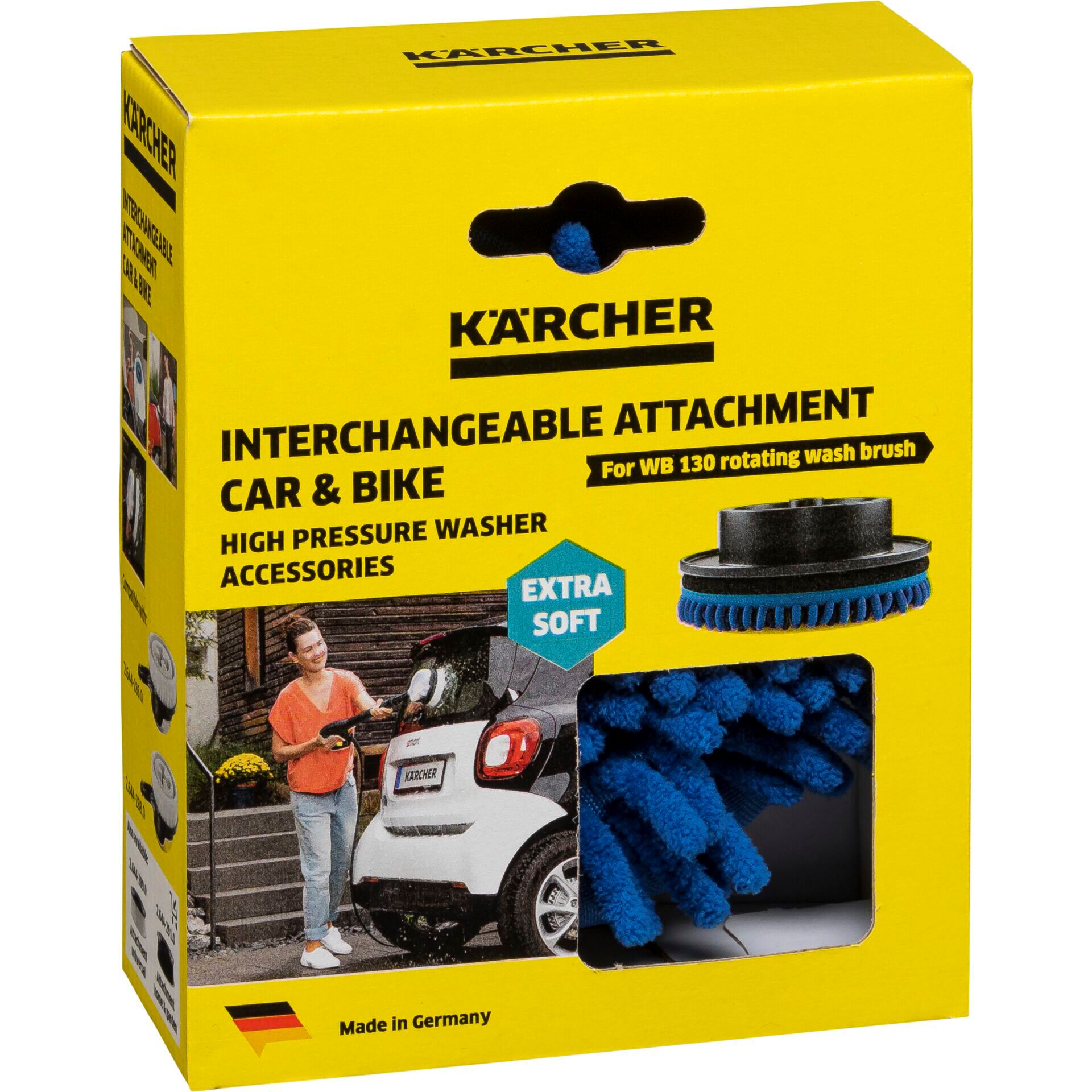 Maschine, Sprach, Rad, Pinsel, Werkzeug, Reinigungsset, Car & Bike, Waschbürste, Extra Soft, Kärcher