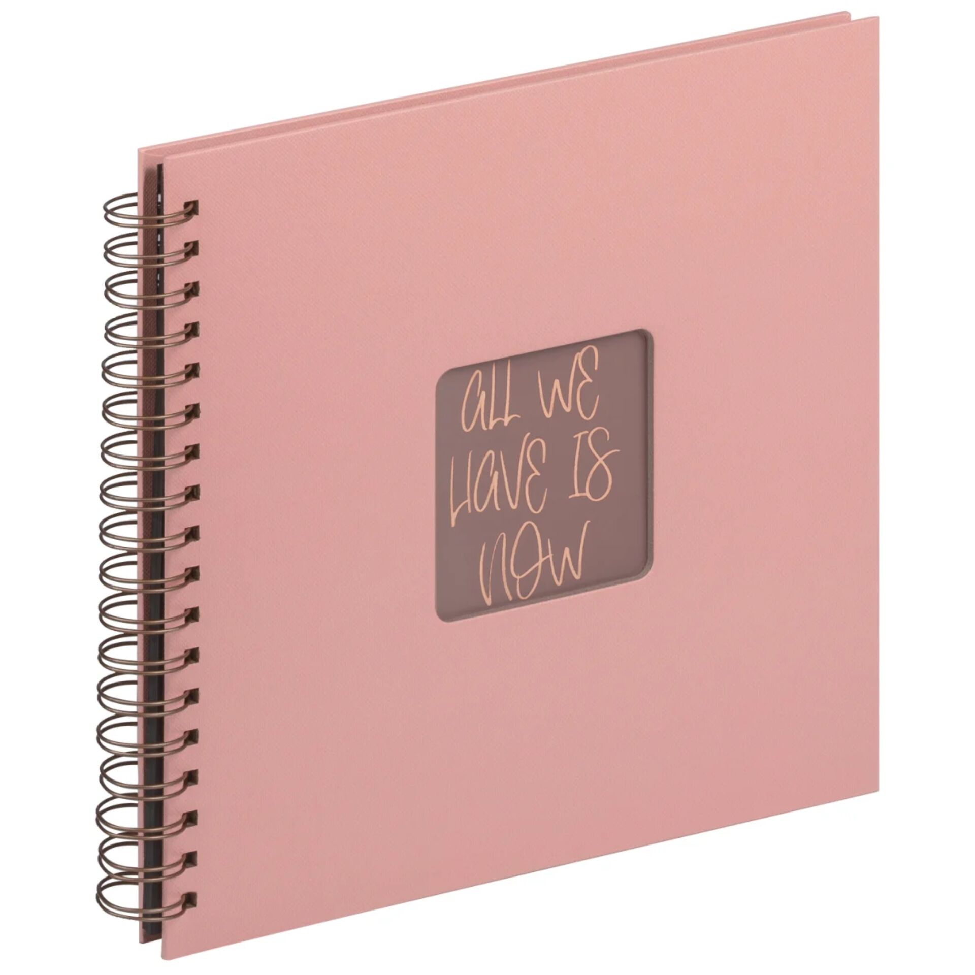 Notizbuch, Spiralbindung, Pink, Hardcover, Fenster Ausschnitt