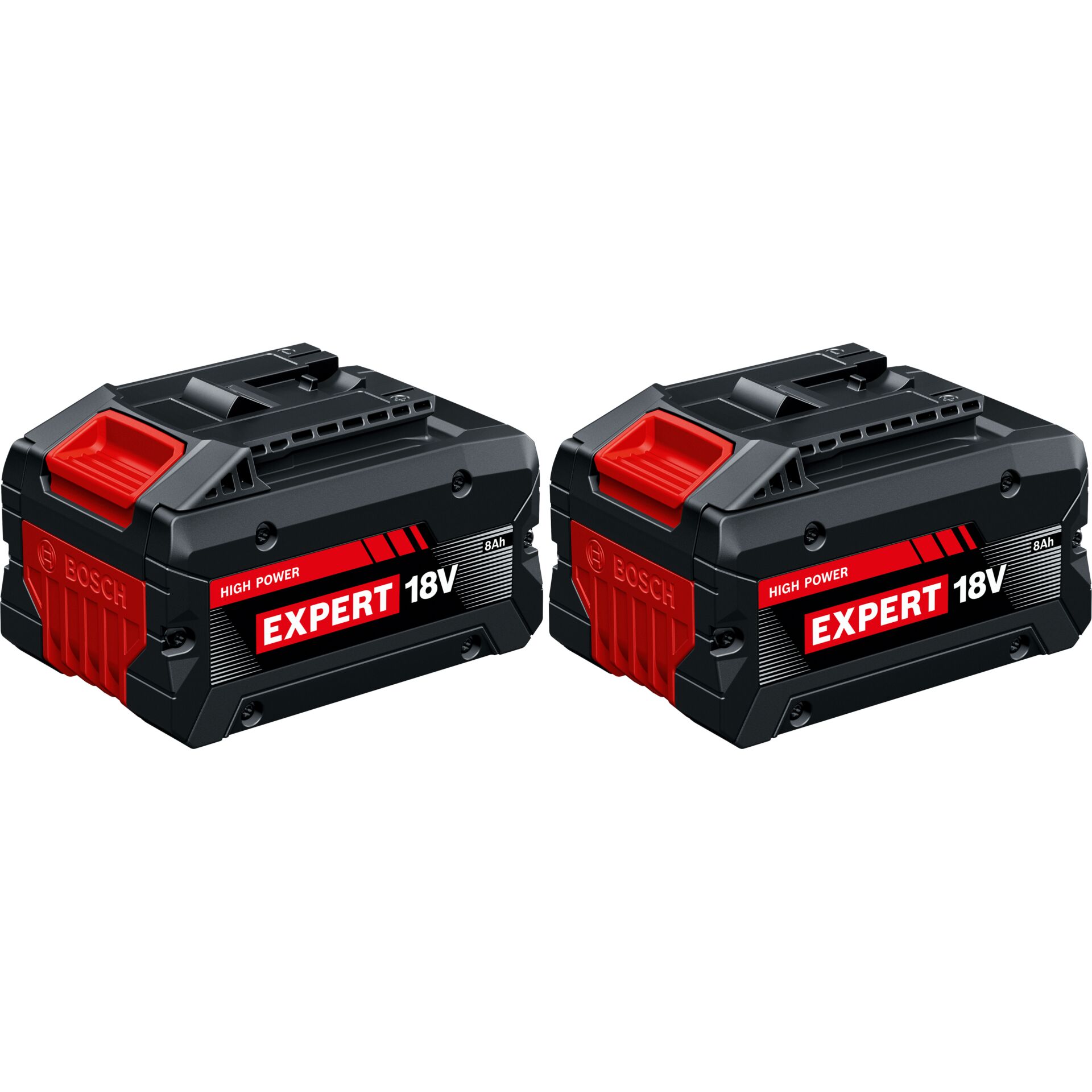 20V Akku, 2x Akku, Li-Ion, rot schwarz, Power-Tool Batterie