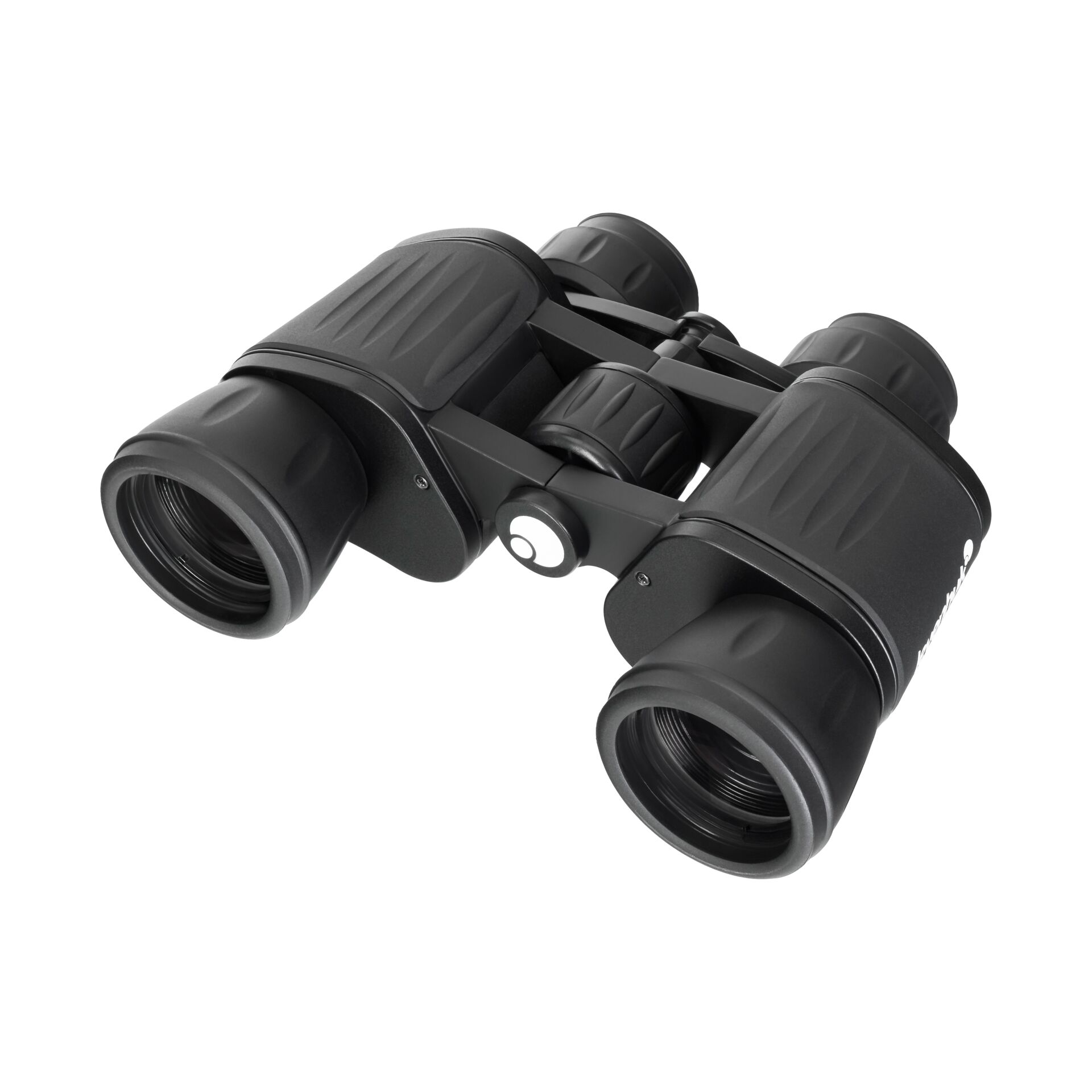 Fernglas, Binoculars, Gummierte Grifflagen, Doppelokular, Schwarz
