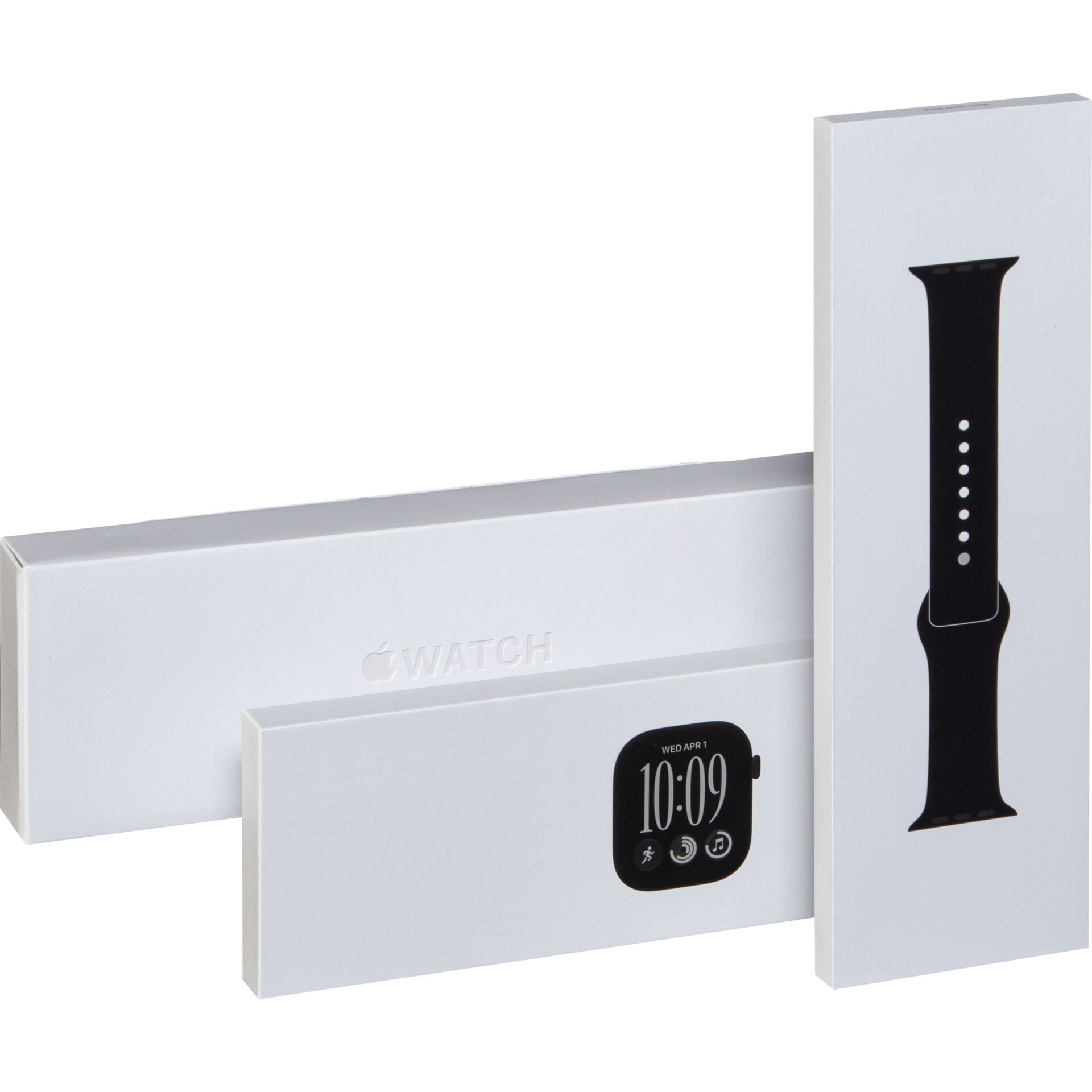 apple watch, uhr armband, smartwatch, schwarzes armband, rechteckiges display