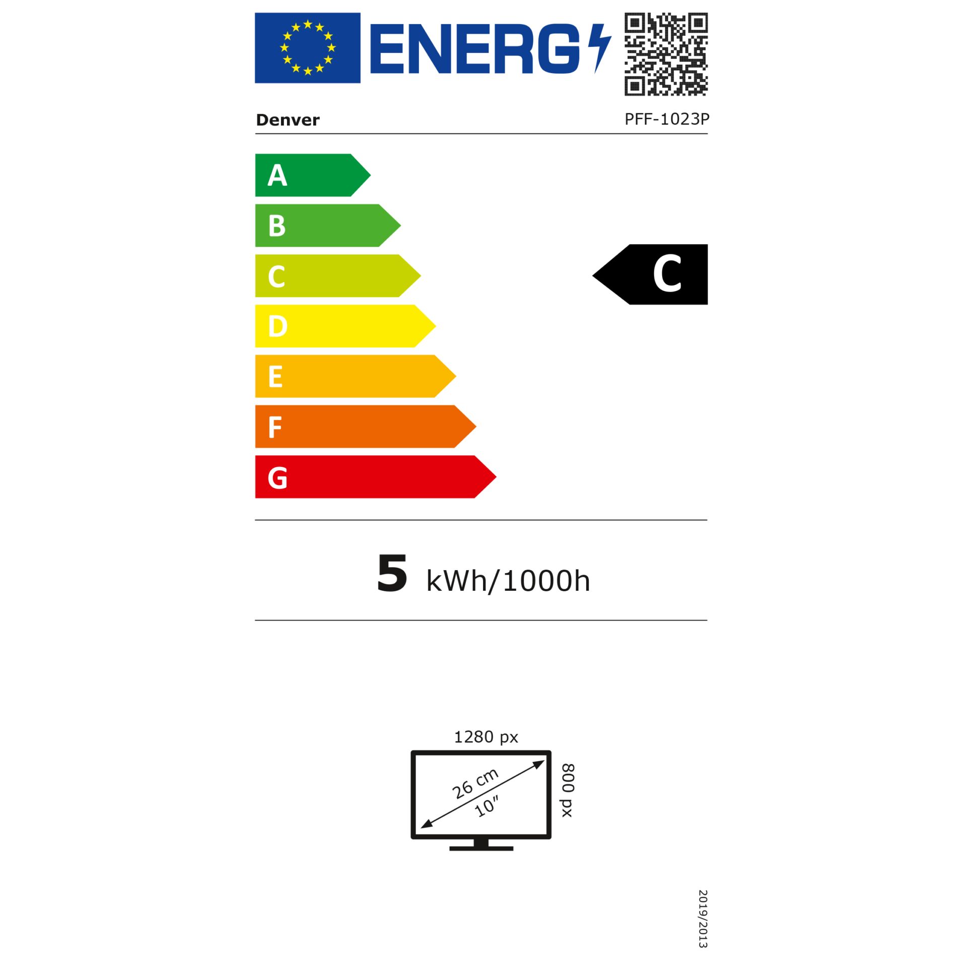 energie-etikett, kWh, 5 kWh/1000h, monitor, 2k Monitor, bewertungsstufe C, energieeffizienz, eu-etikett