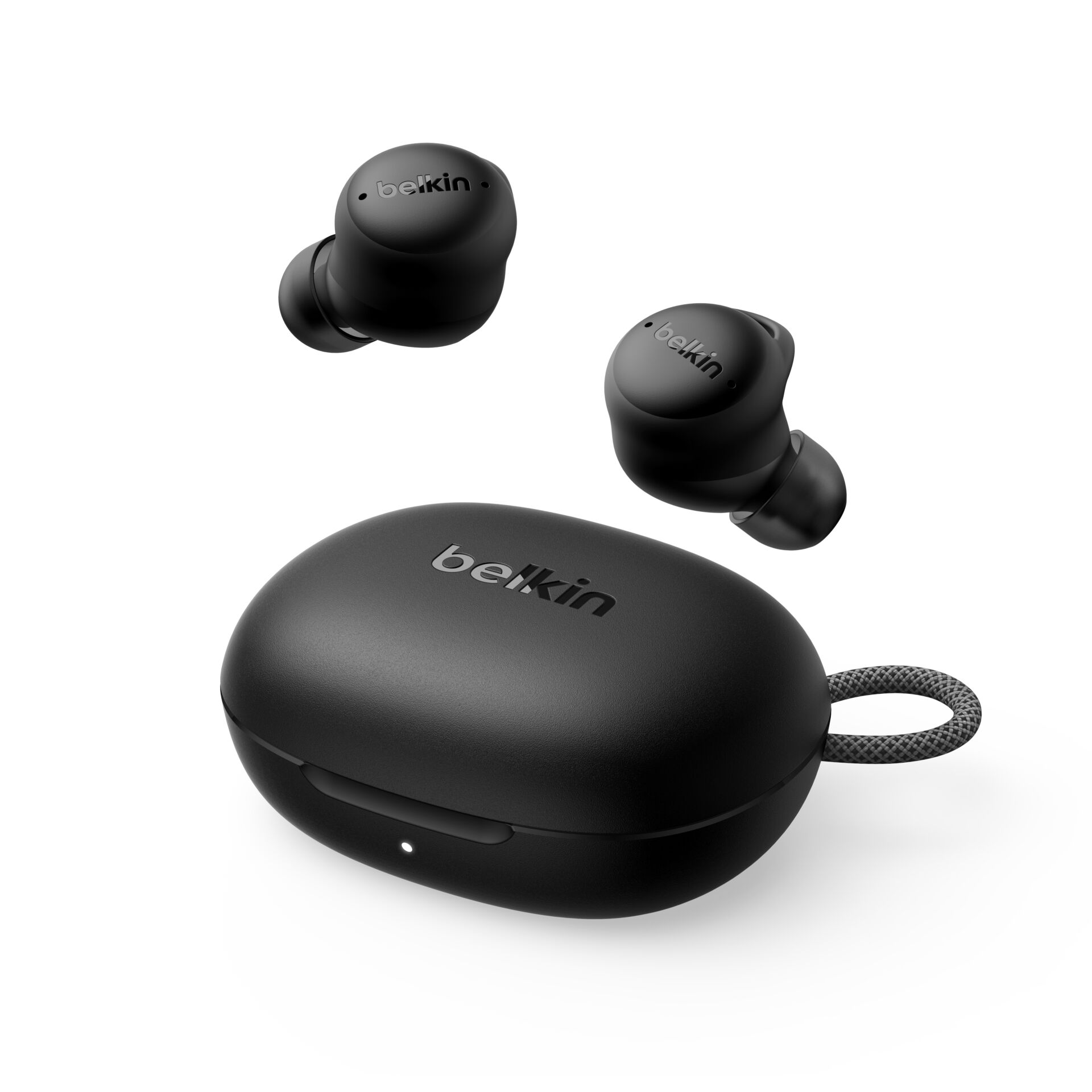 Kopfhörer, In-Ear, Wireless, Schwarz, Fall