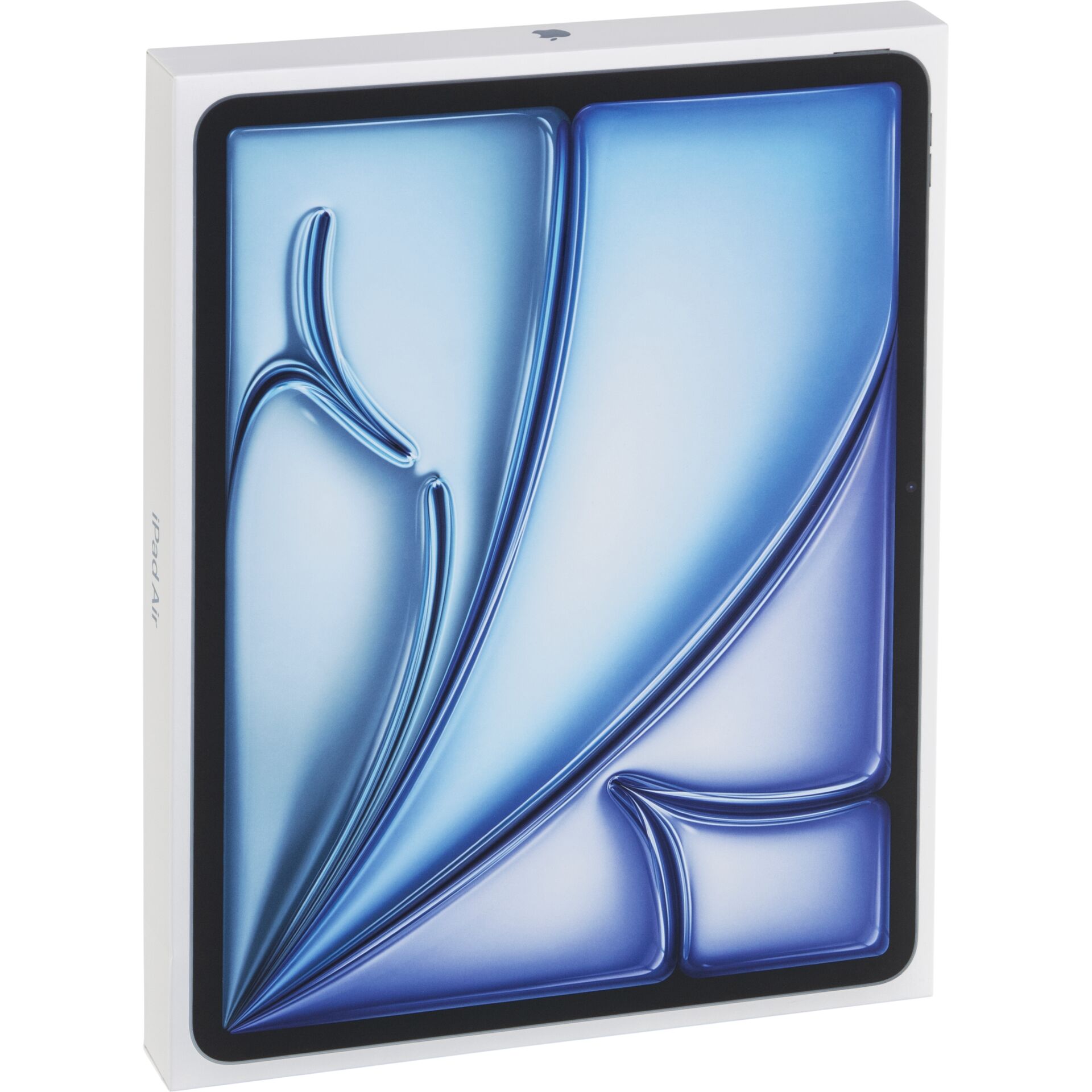 tablet, blau, bildschirm, verpackung, karton
