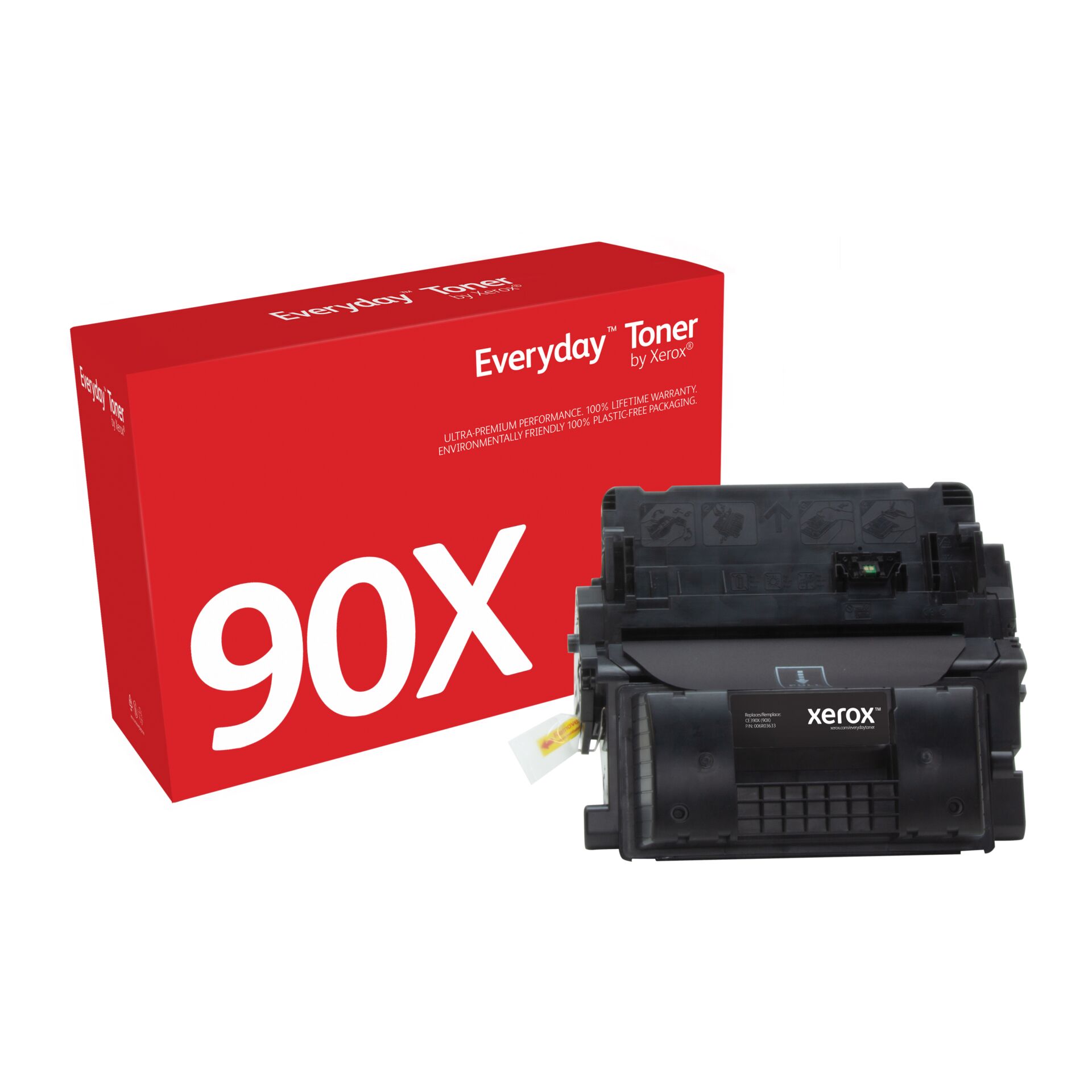 Toner, Tonerpatrone, Xerox kompatibel, 90X, Schwarz