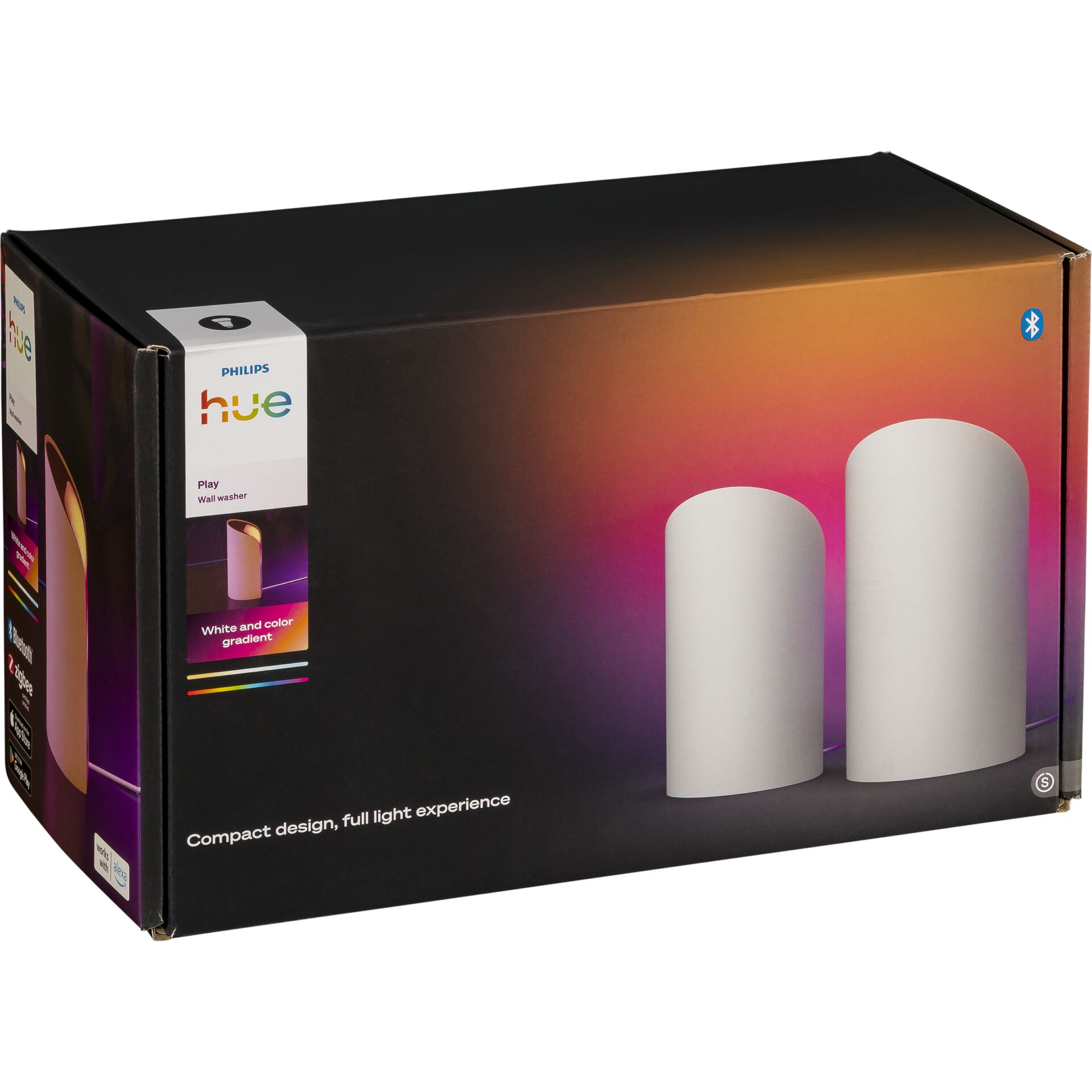 Wandlampen, Lichtkollektion, RGB-Gradient, 2er-Set, Kompaktes Design