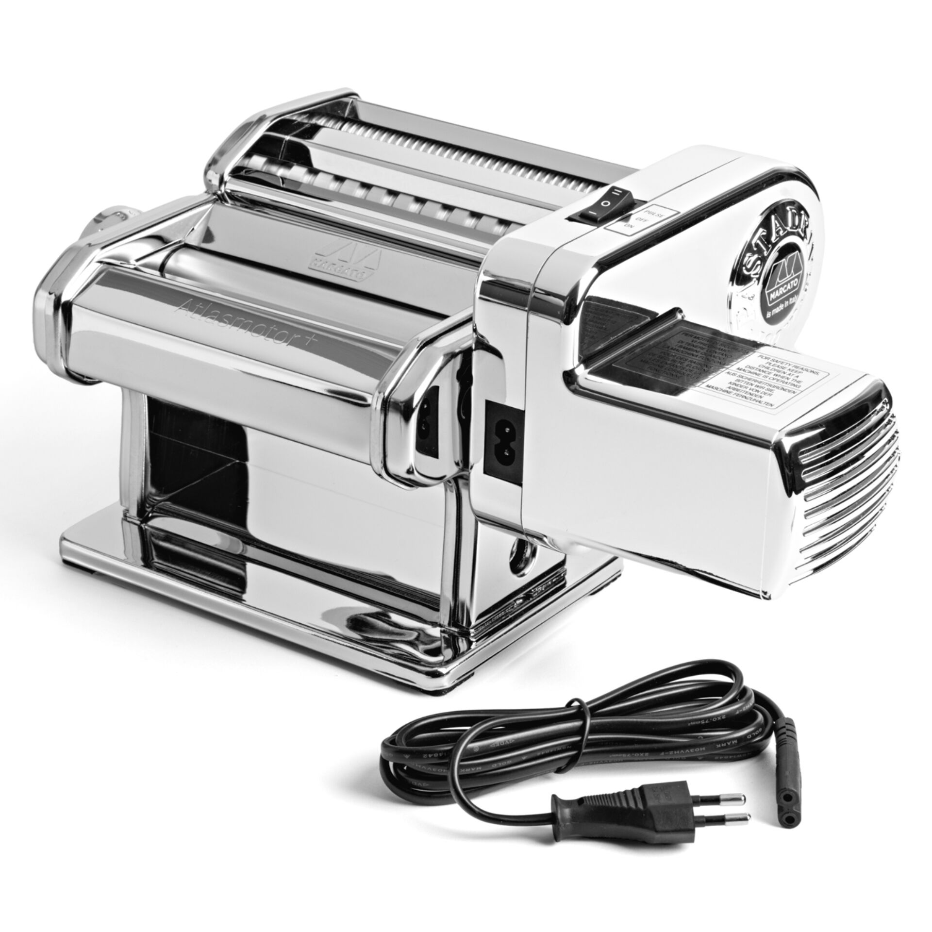Pasta maker, Nudelnmaschine, Manuelle Küchenmaschine, Edelstahl, Nudelset, Pastamaschine, Metall, Silber, Elektrisch, Kabel
