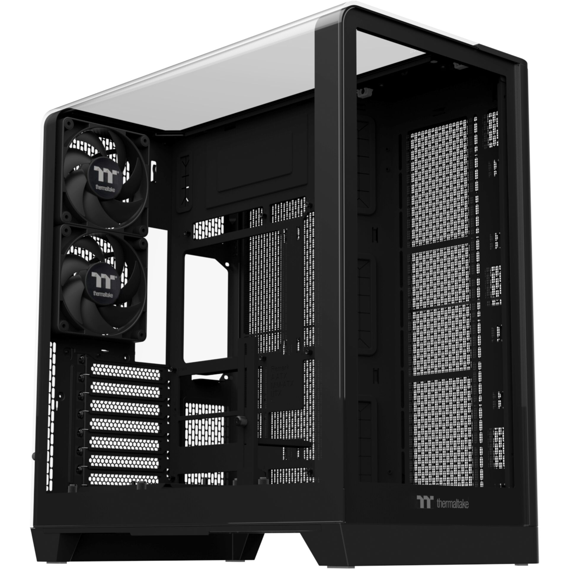 Gehäuse, PC-Gehäuse, Midi-Tower, Mesh-Seiten, Schwarz