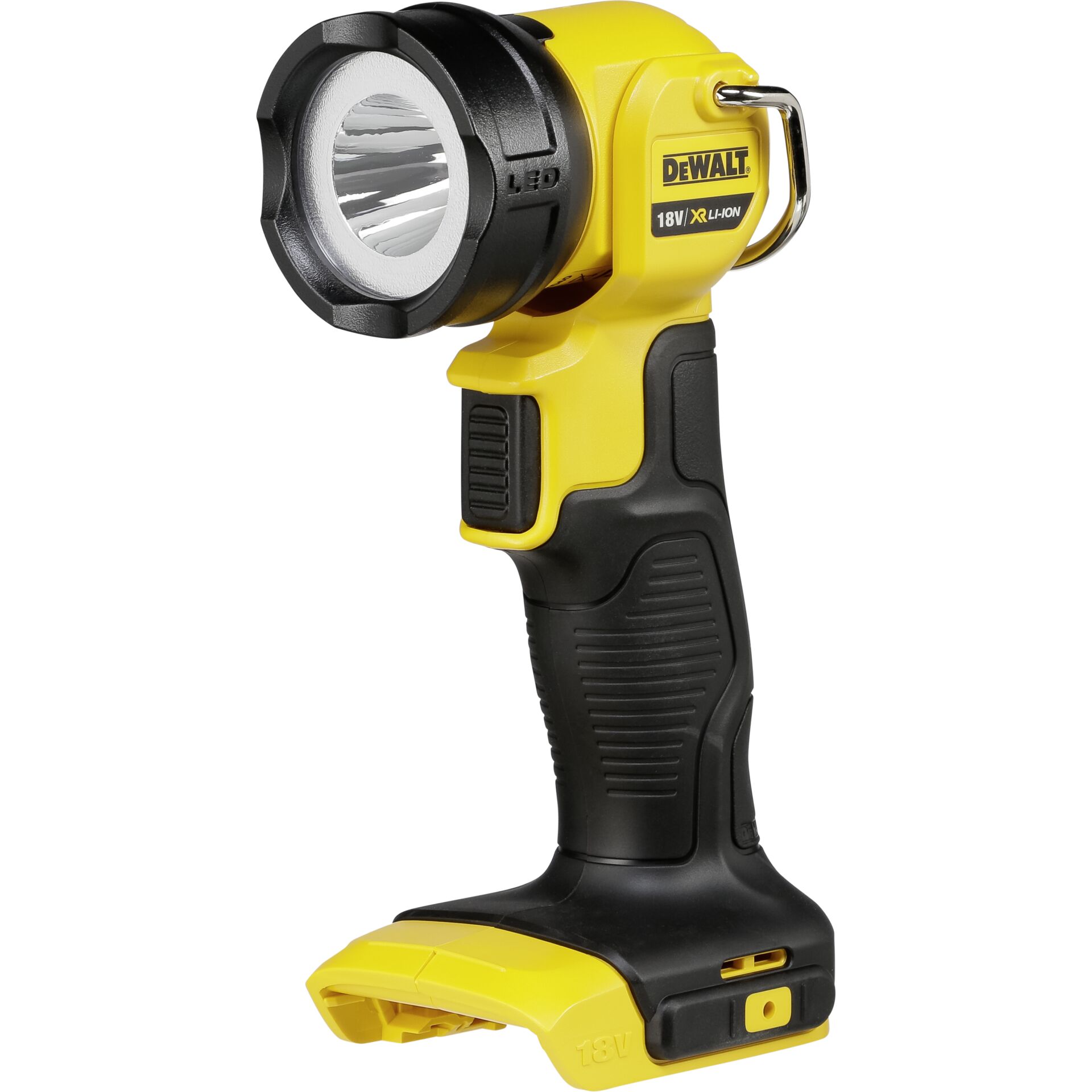 Akku-Baustellenlampe, R22-Uhr, LED-Fokusschein, 18V, Gelb-Schwarz