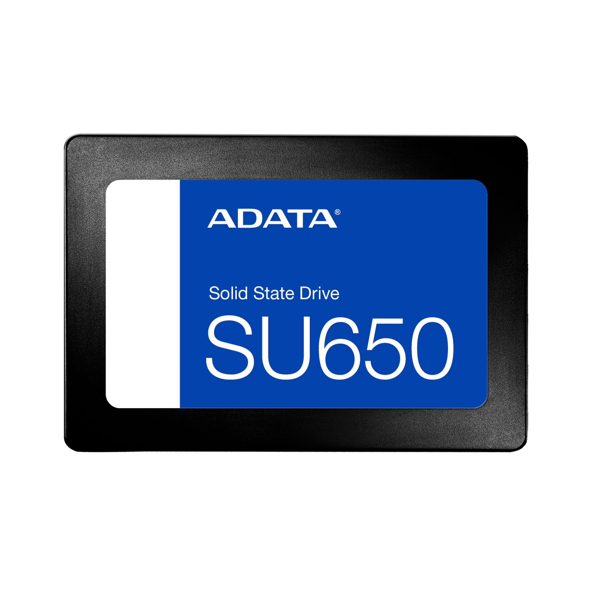 Solid State Drive, SSD, 2.5 Zoll, blauer Aufkleber, Kartenähnlich