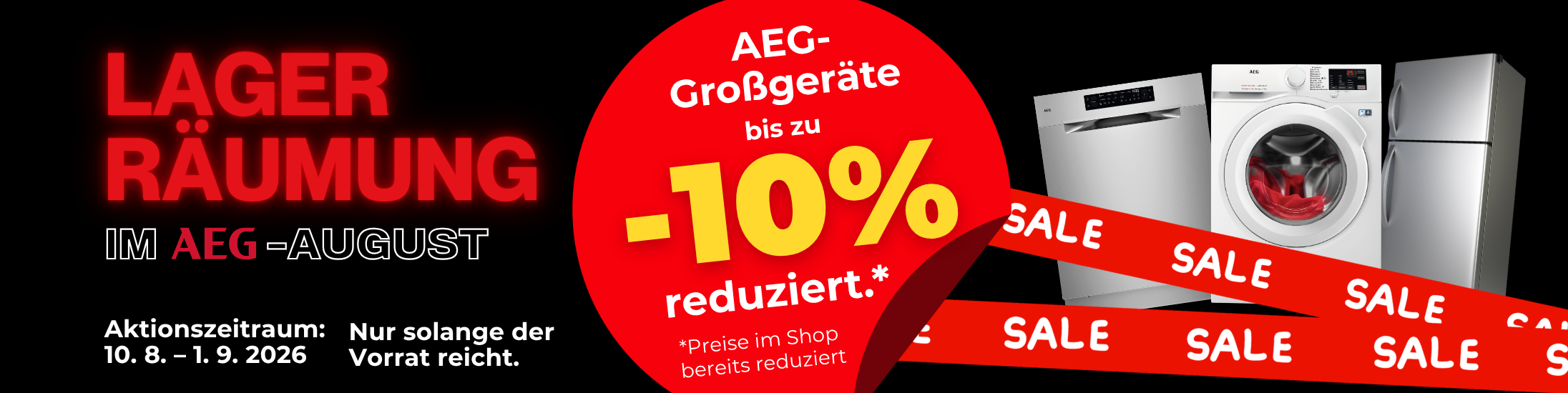 elektrische Geräte, Waschmaschine, Waschautomat, Geschirrspüler, Werbeaktion