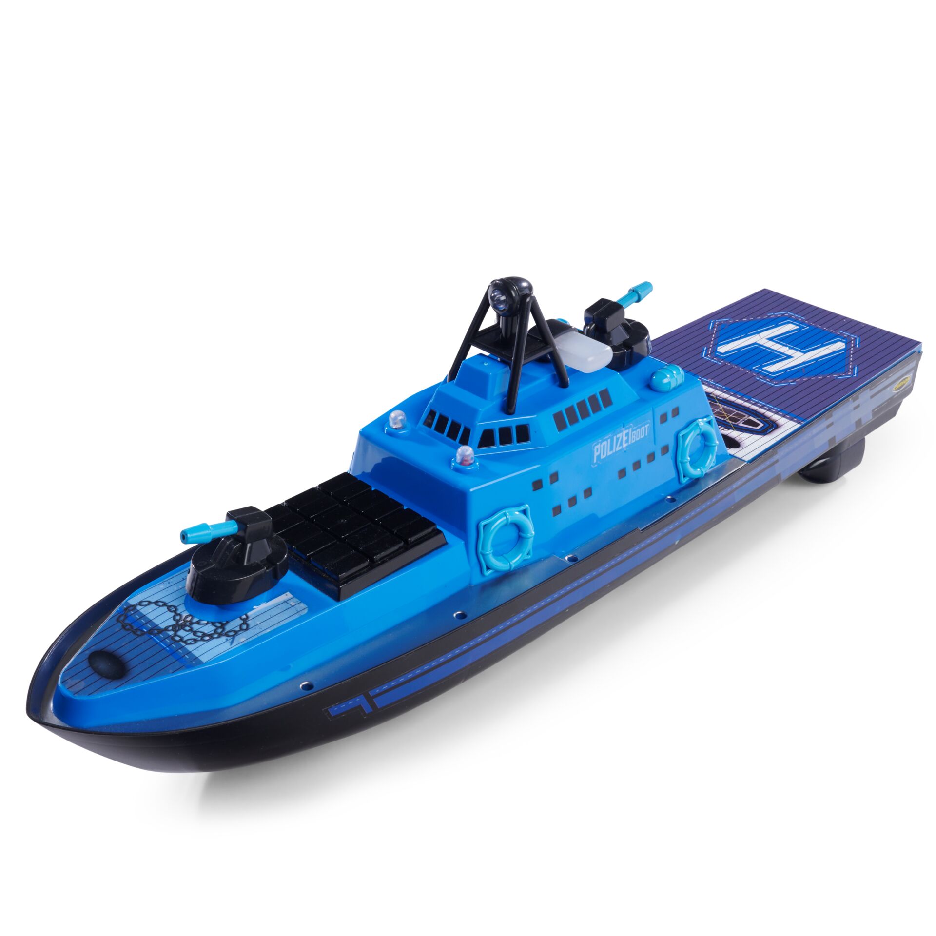 Yacht, Polizei, Tauchplattform, Blau, Spielzeugboot