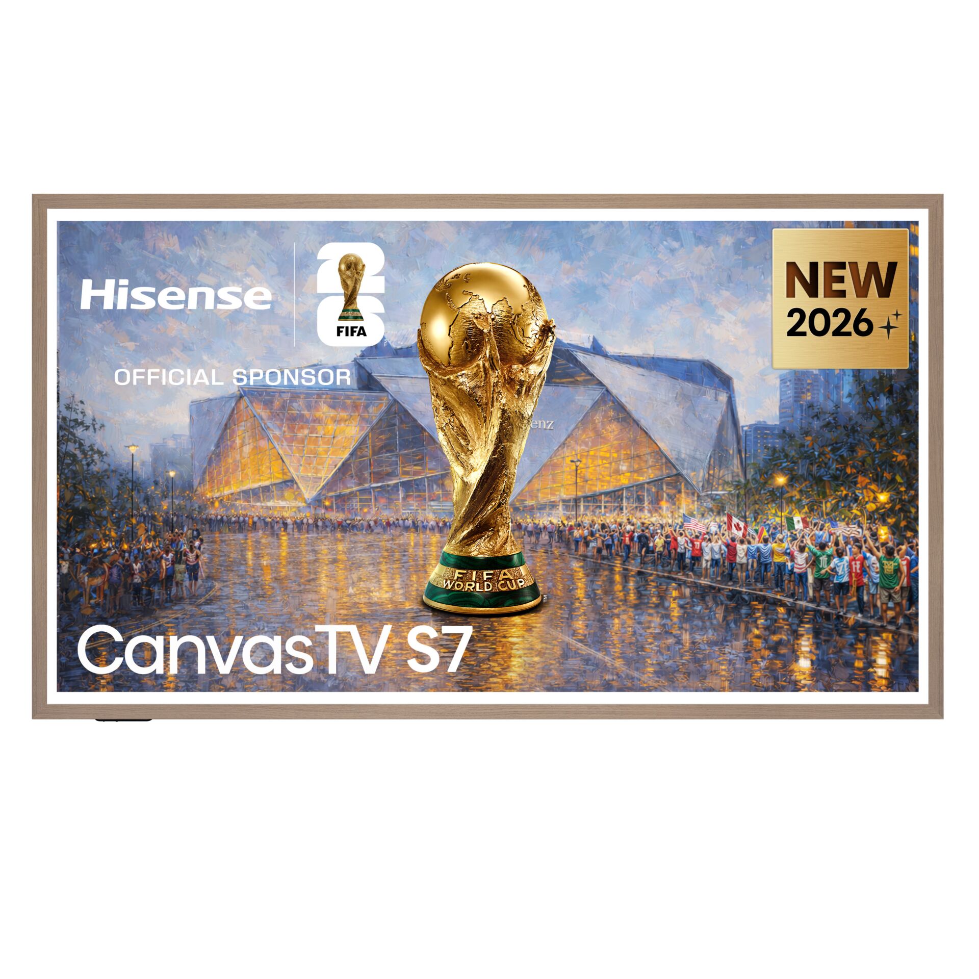 LED-TV, Canvas, Gerahmt, 55Zoll, Smart-TV