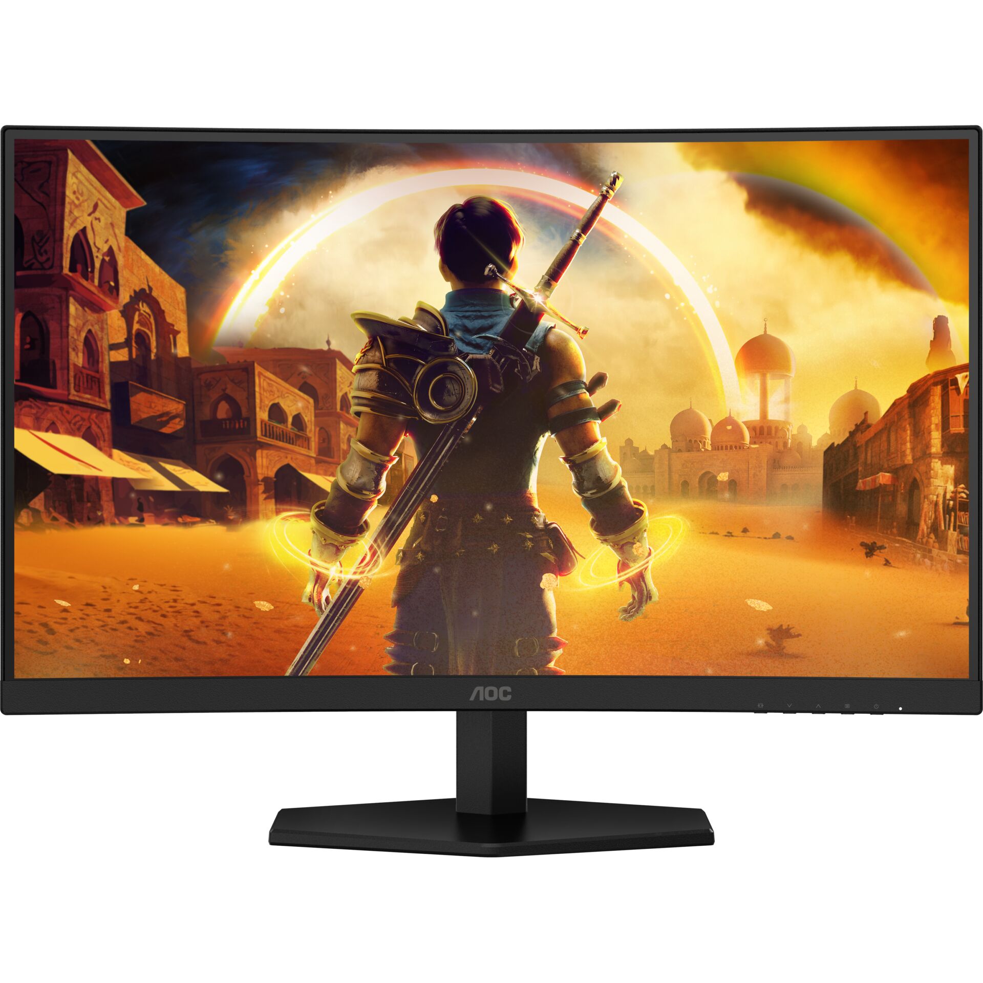 Gaming-Monitor, Schwarzer Bildschirm, Breitbildformat, Standfuß