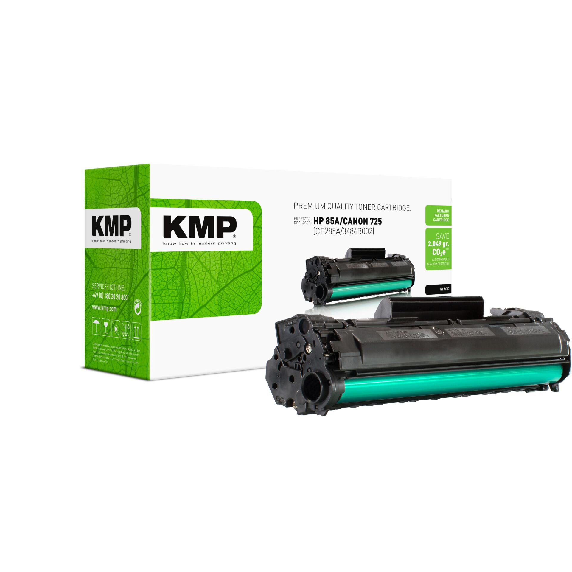 Maschine, Tonerpatrone, HP 85A, Canon 725, Patrone Kartusche, Grüner Trommel