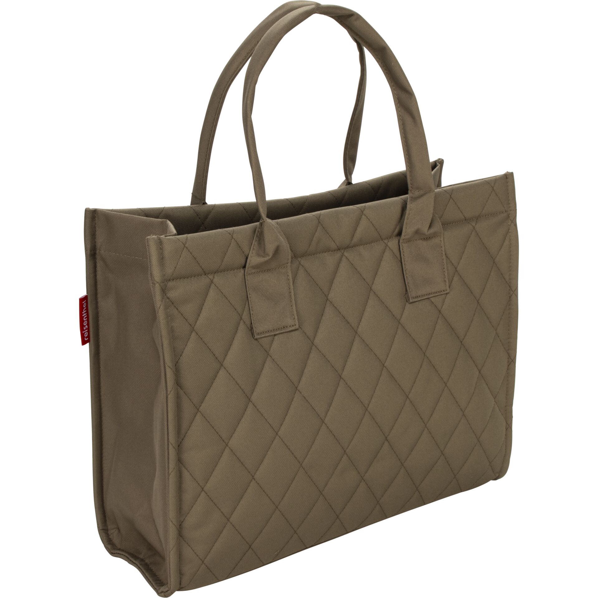 Tasche, Laptop-Tasche, Quilted, Canvas, Beige
