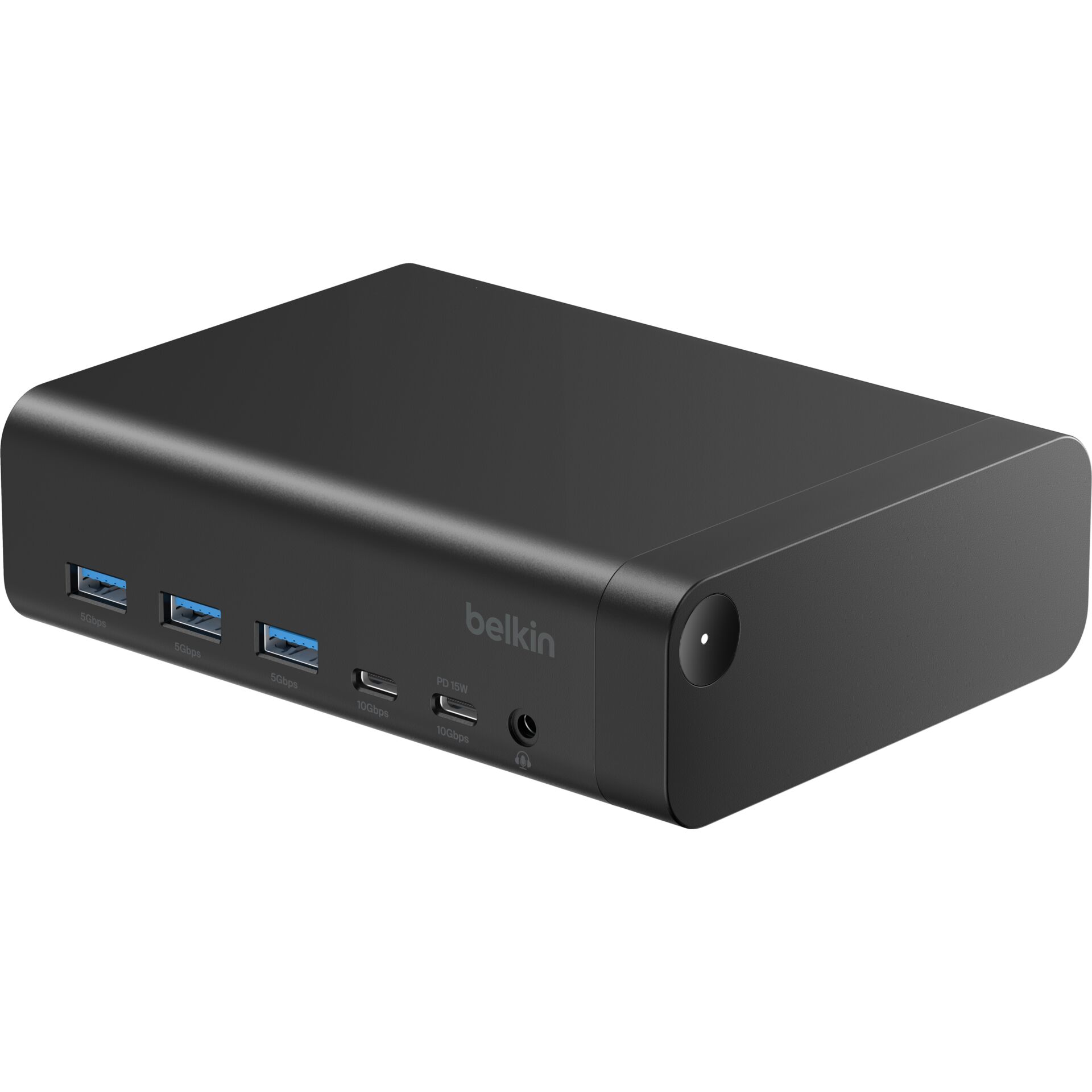 USB-Hub, 4-Port USB 3.0, Netzschalter, Schwarz, Belkin
