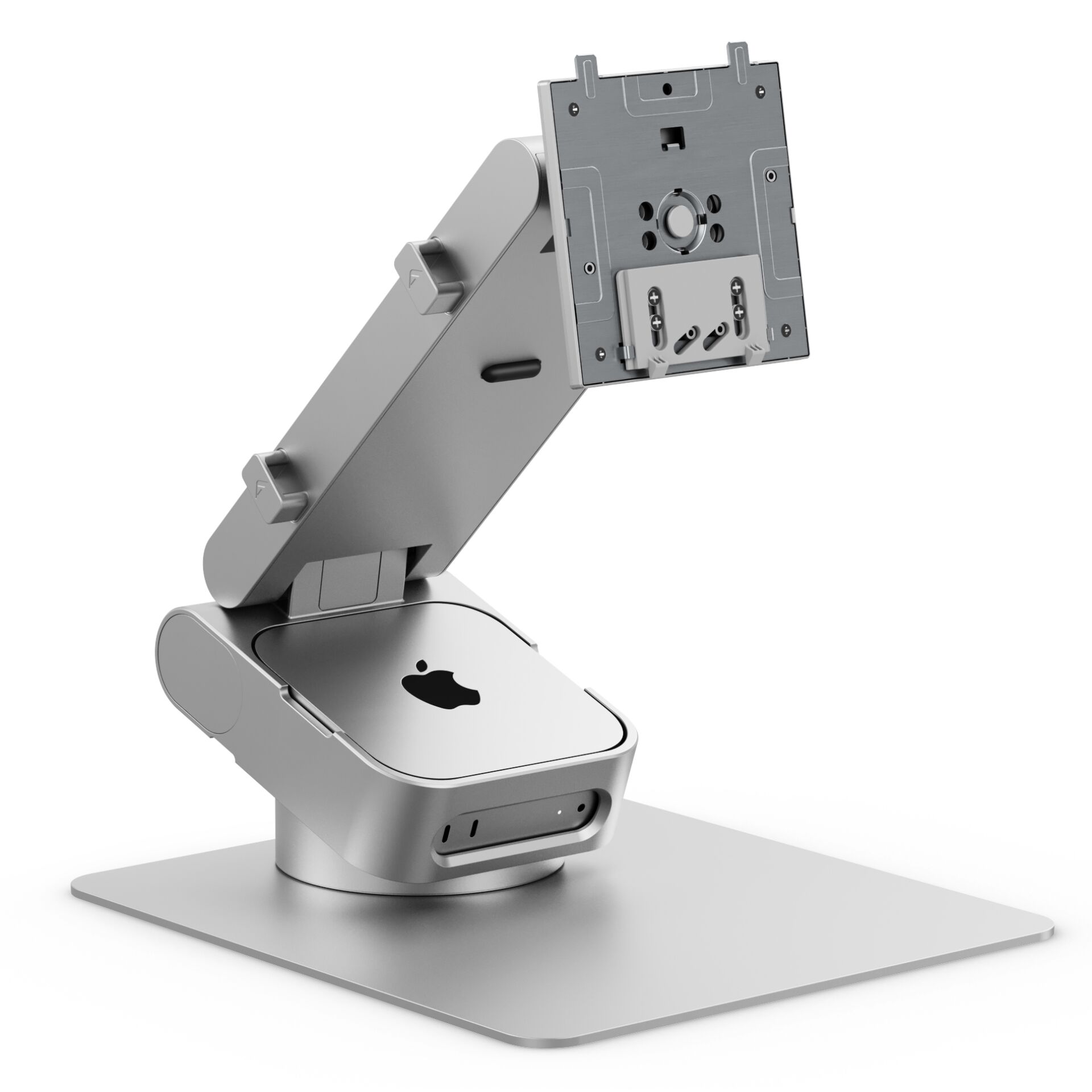 iPhone-Dock, verstellbarer Stand, Metall, Silber, Ladestation