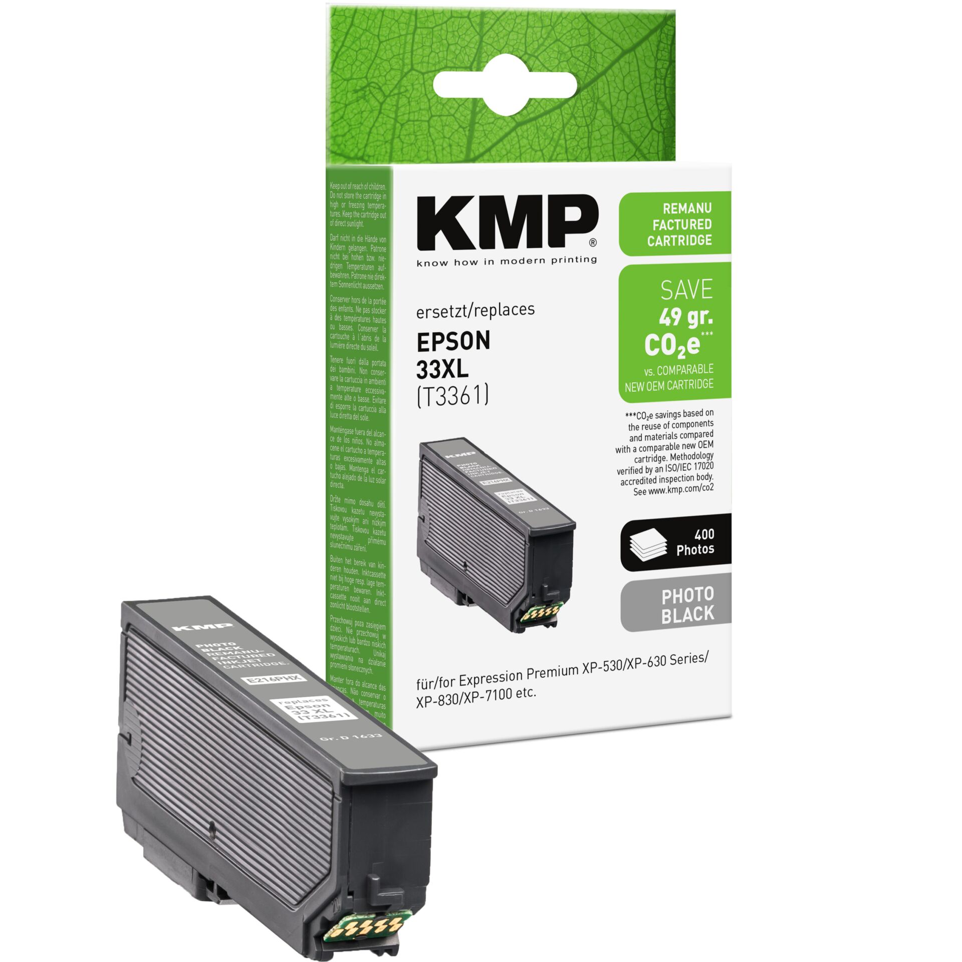 Adapter, Elektronik, QR Code, Tintenpatrone, KMP, Epson, XXL-Kassette, Druckerpatrone