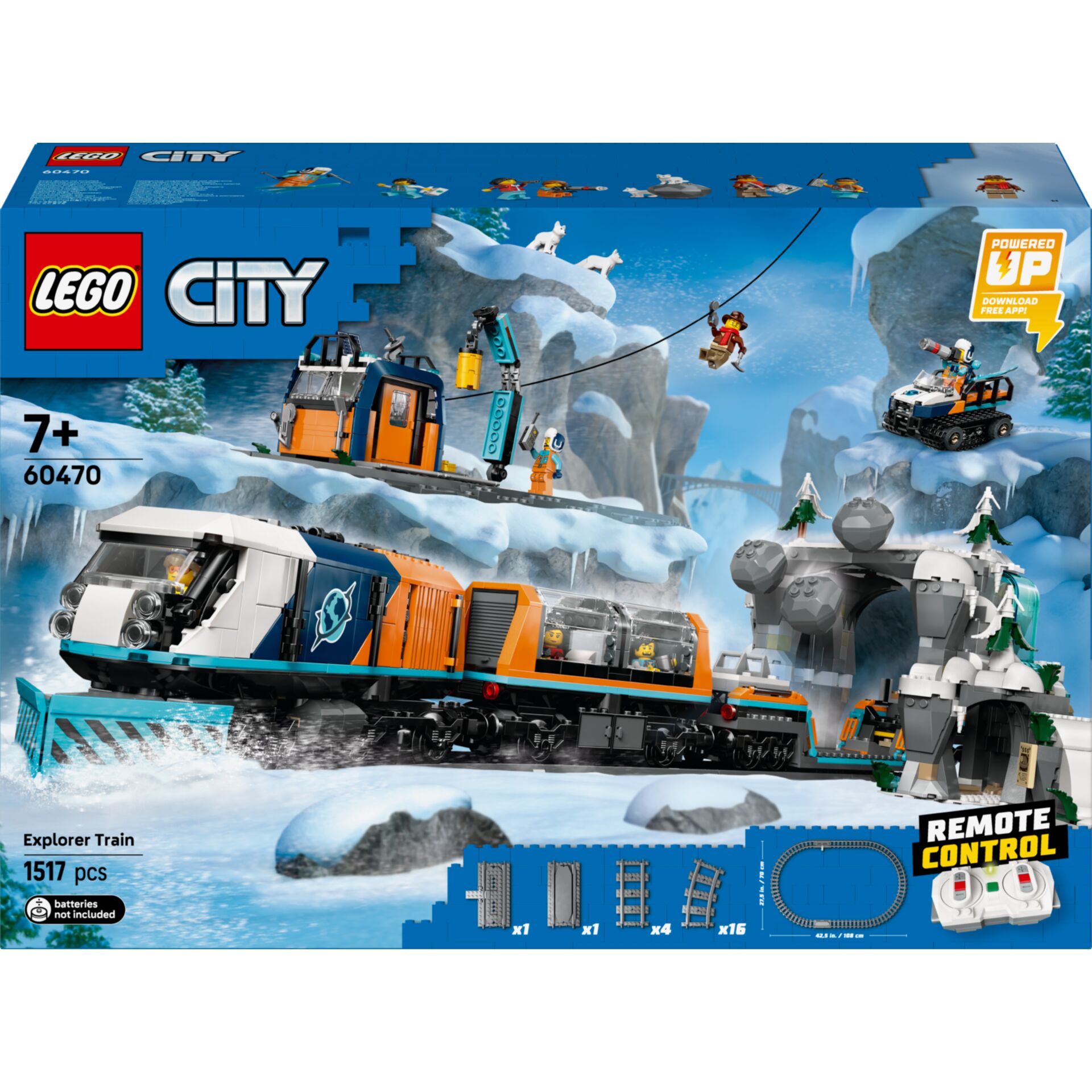 Eisenbahn, Schnee, Lego City, Fernsteuerung, Schneehöhle