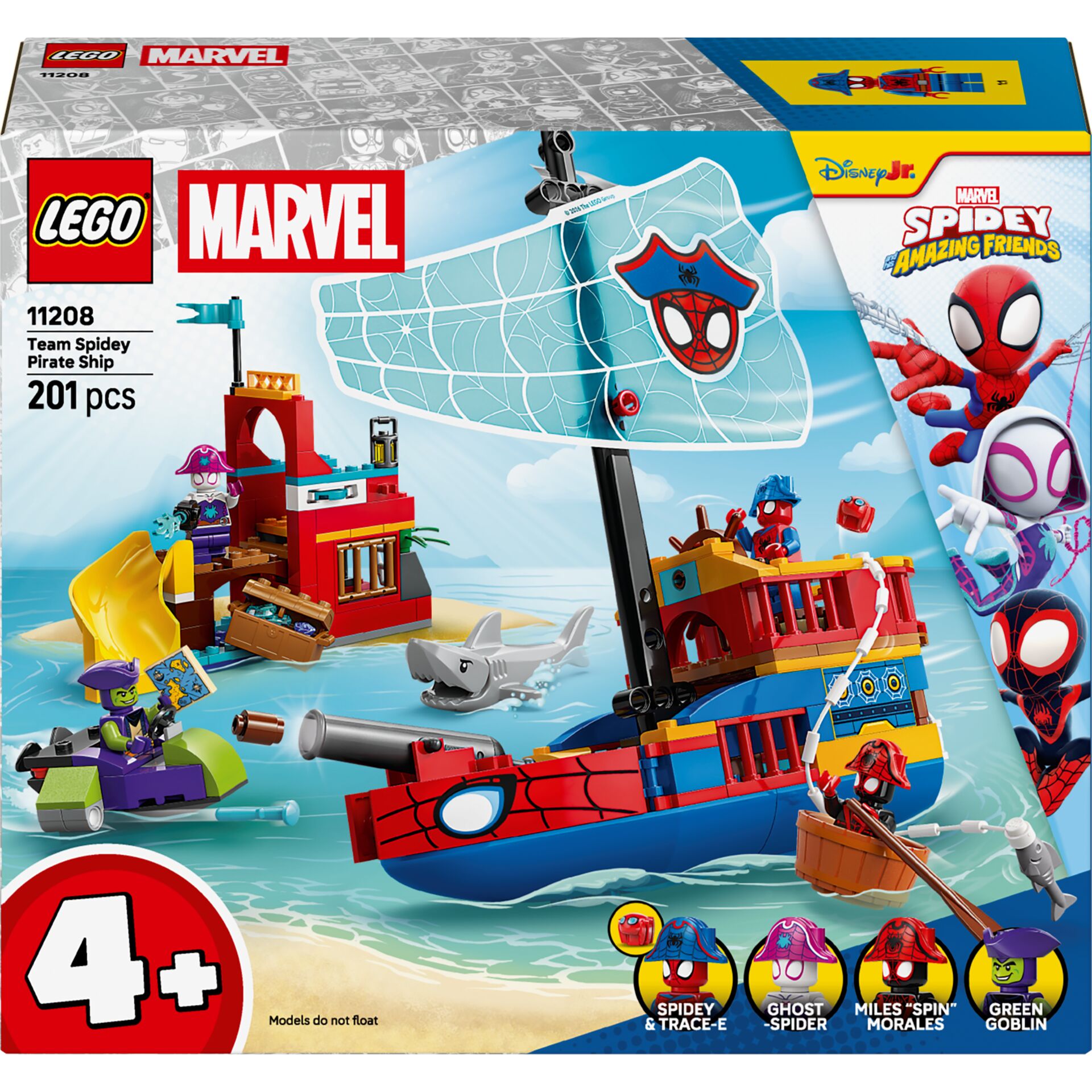 Pirate ship, Boot, LEGO, Spider-Man, 201 Teile