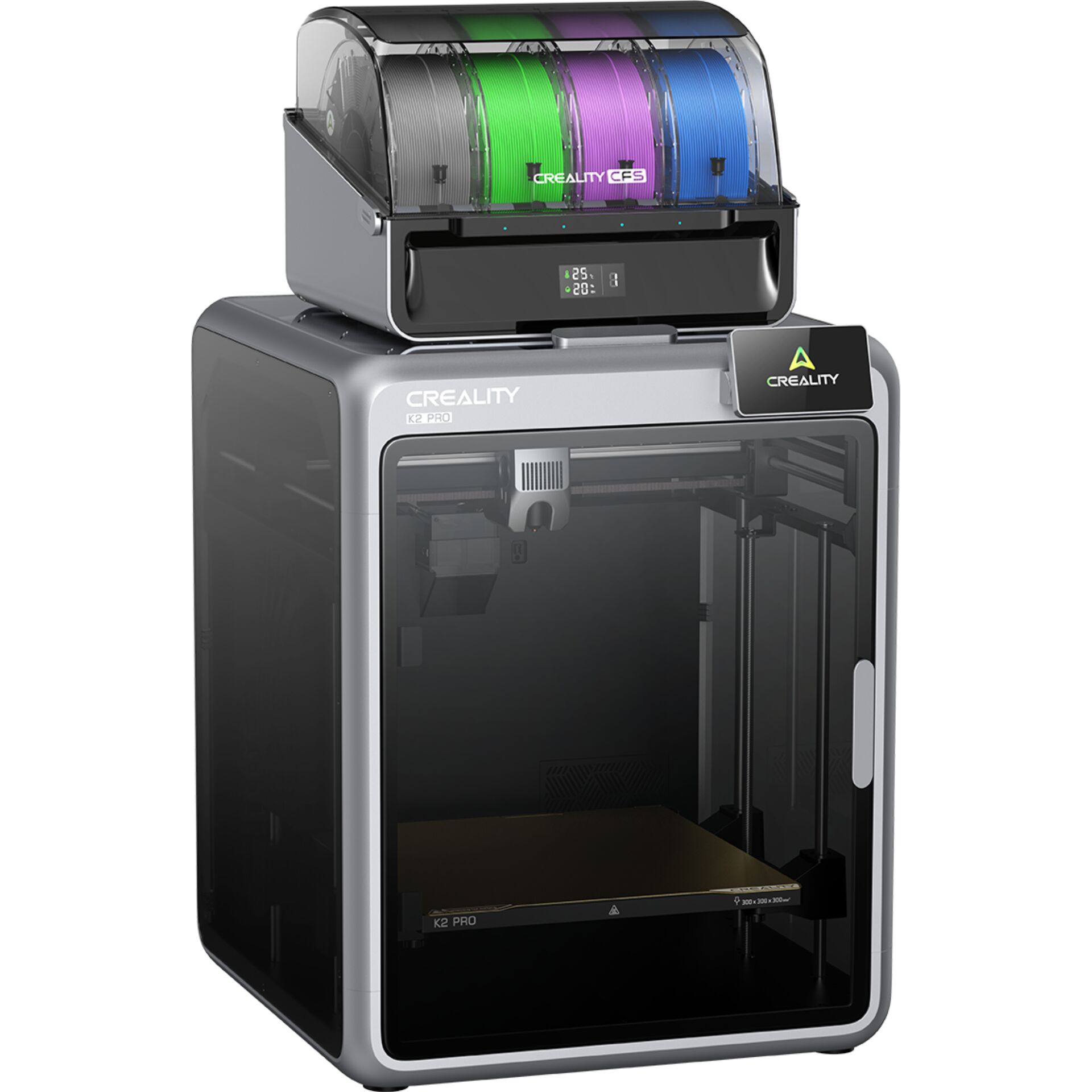 3D-Drucker, Filament-Aufbewahrung, Creality, Drucker-Setup, Filament-Spule, 3D-Drucker, Filamentenspule, K2 Pro, Creality