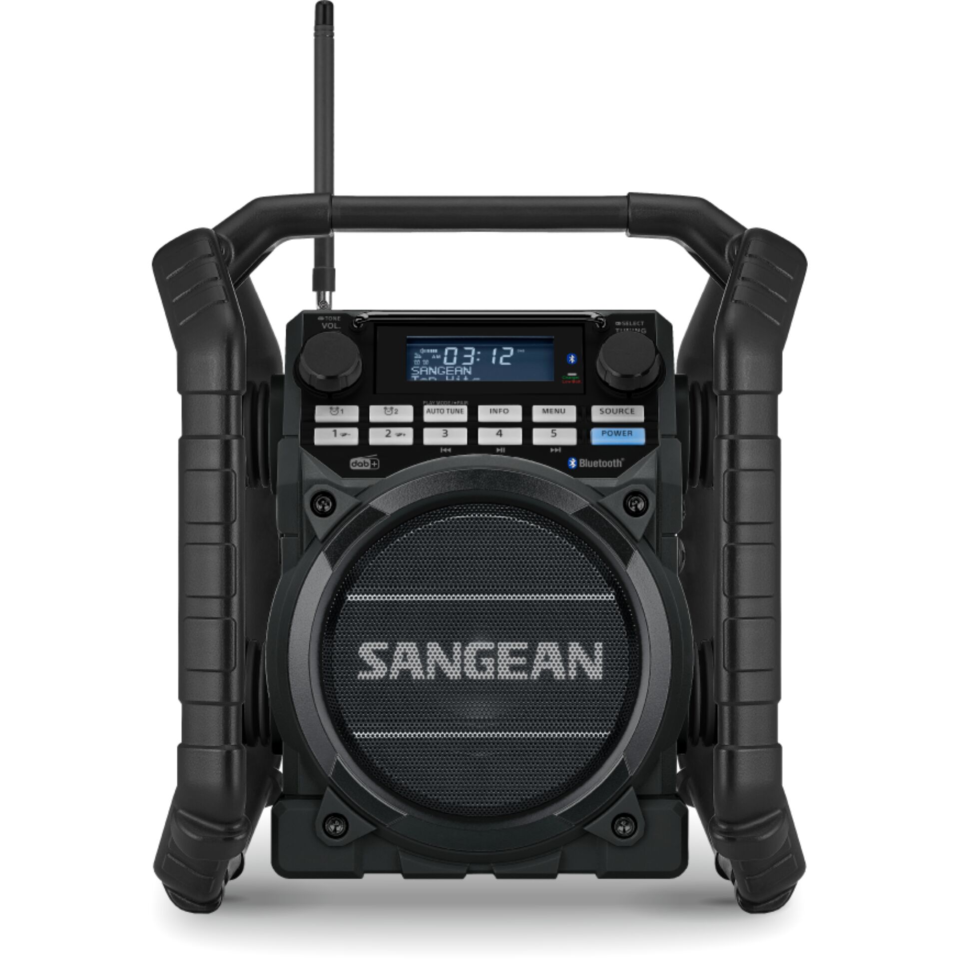 portabler Bluetooth-Lautsprecher, Sangenan, Schwarz, Klingelschräge?, Antenne
