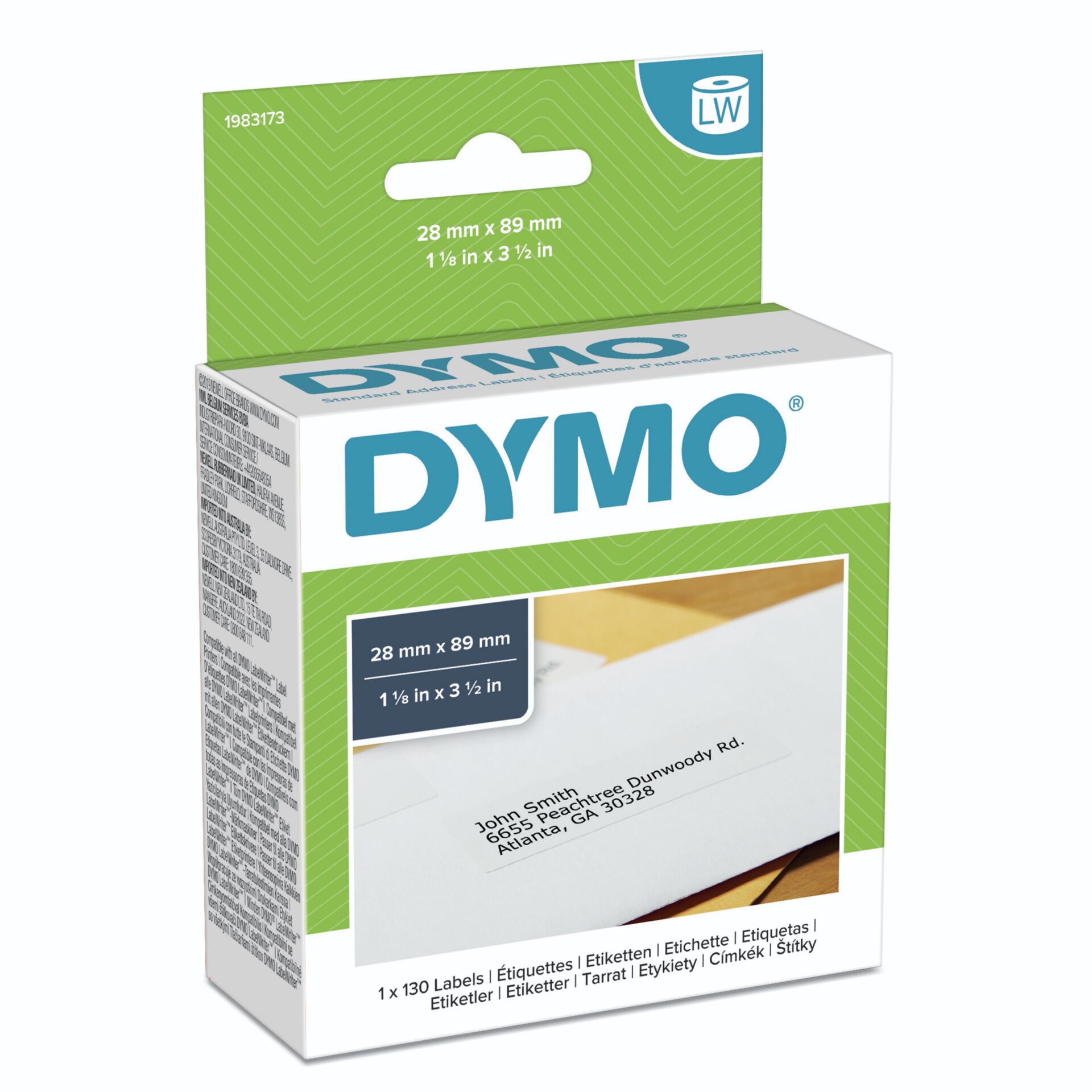 Dymo Adress-Etiketten  28 x 89 mm weiß 1x 130 St.