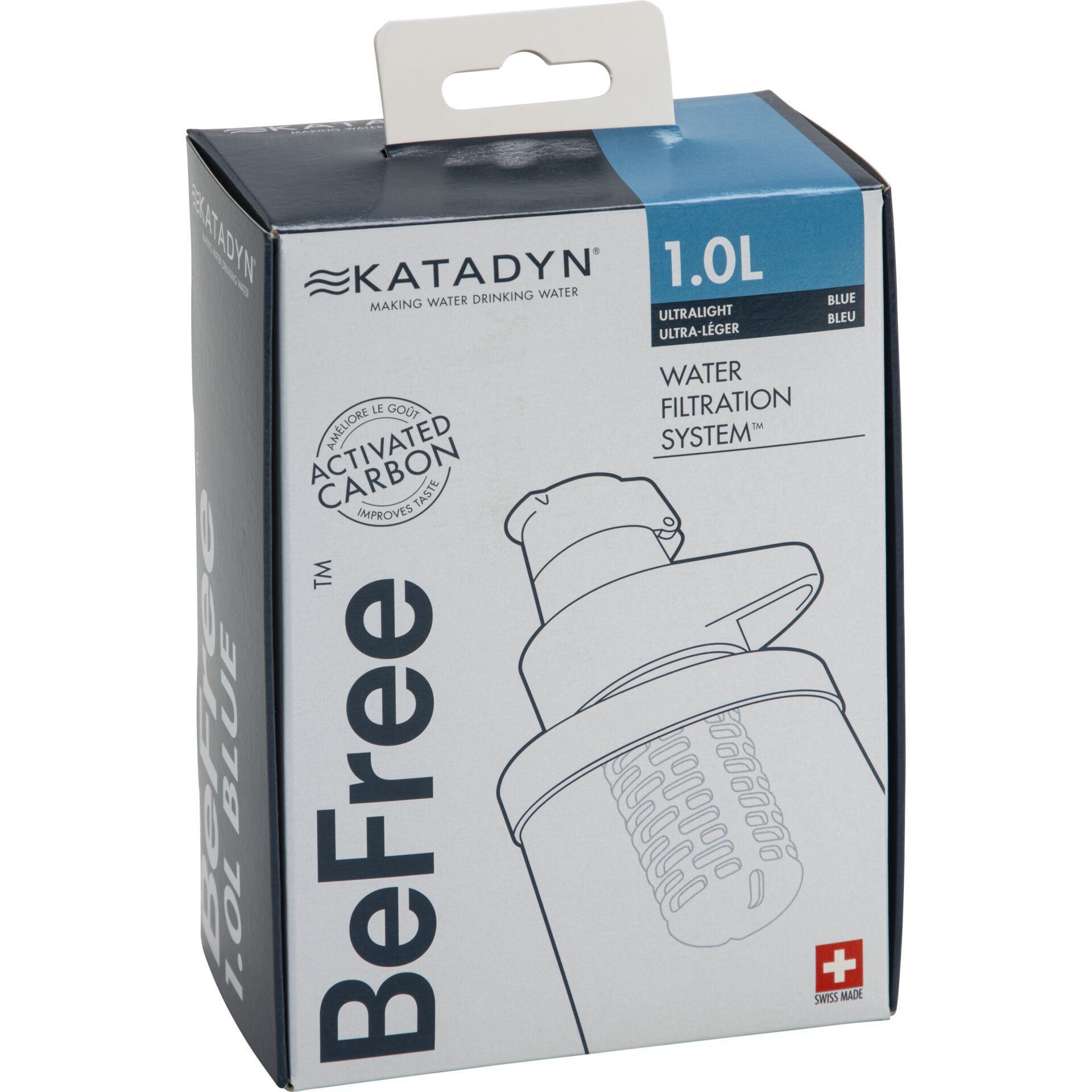 Wasserfilter, Aktivkohle, 1L, Ultrafiltration, Becher