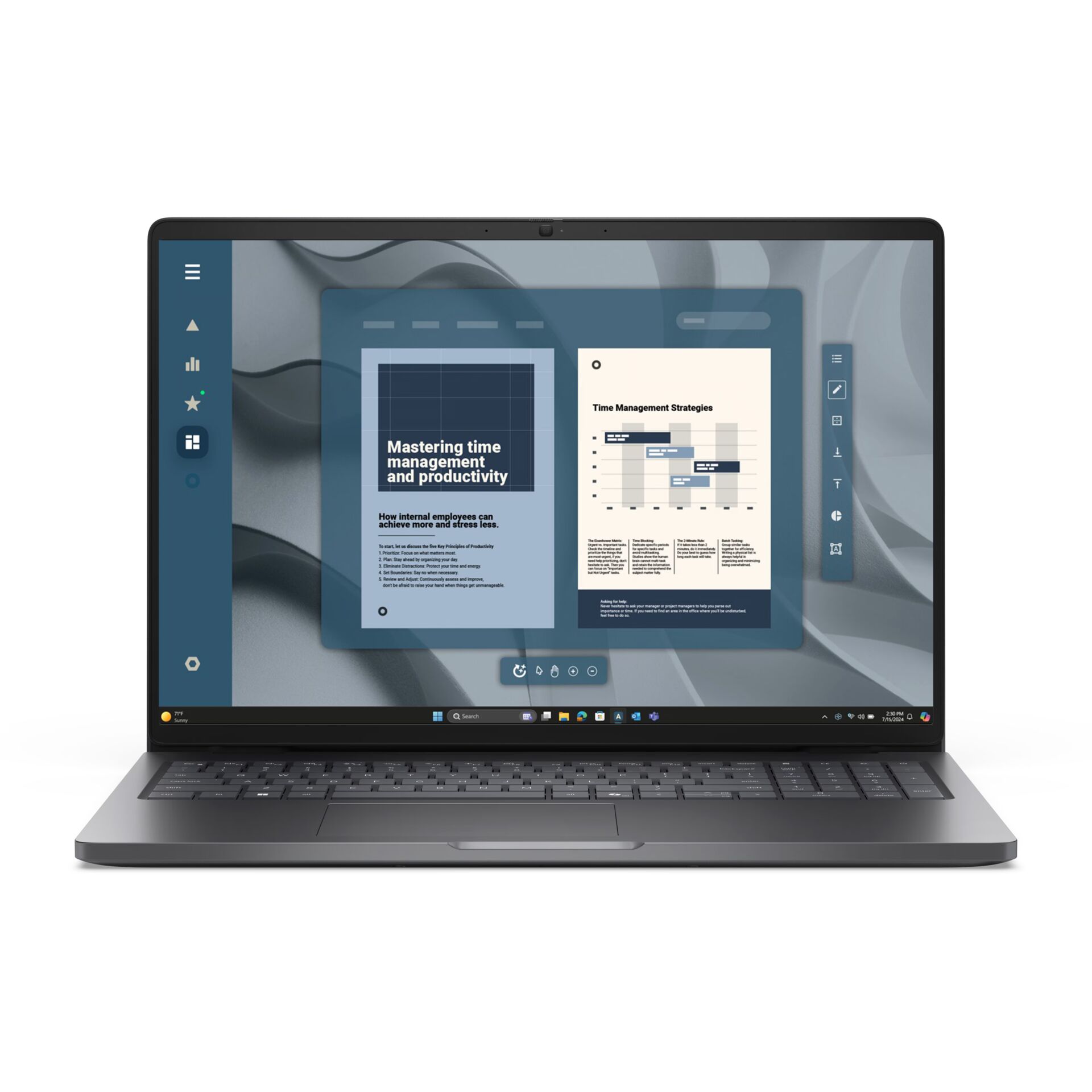 laptop, grafikdesign, digitaler inhalt, präsentation, doppelt bildschirm