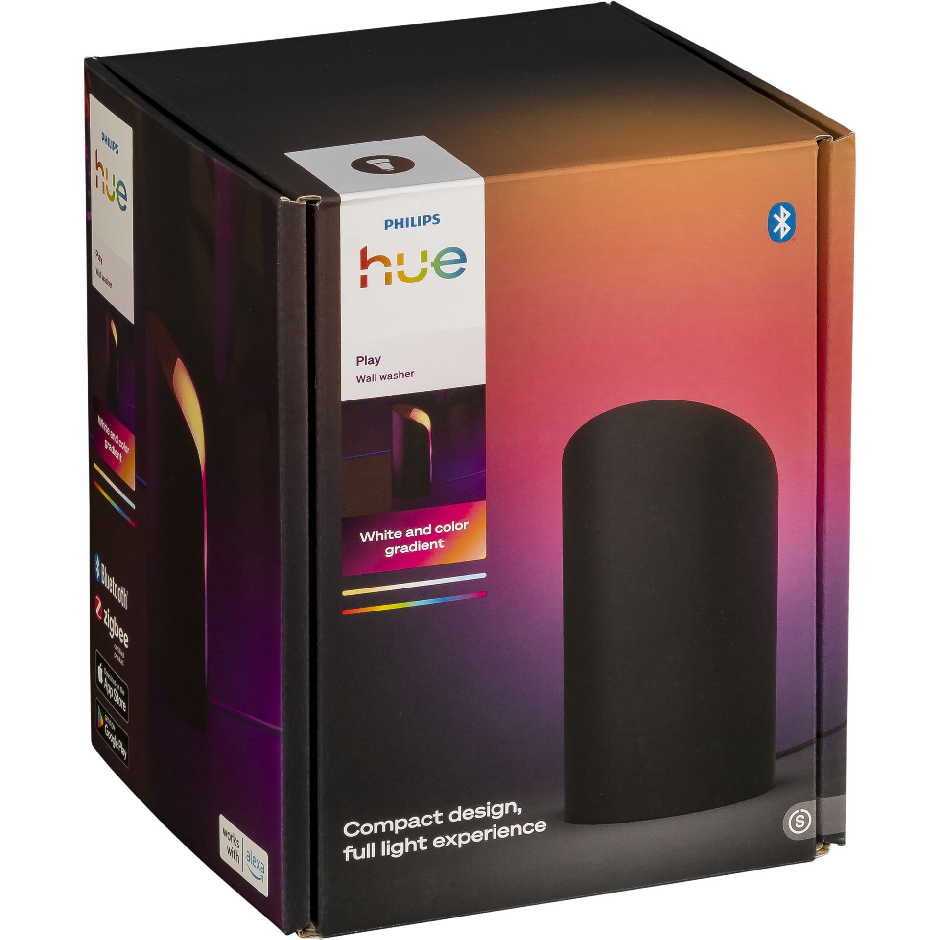 Lautsprecher, Wandnahe Box, Bluetooth, Schwarz, Gradient