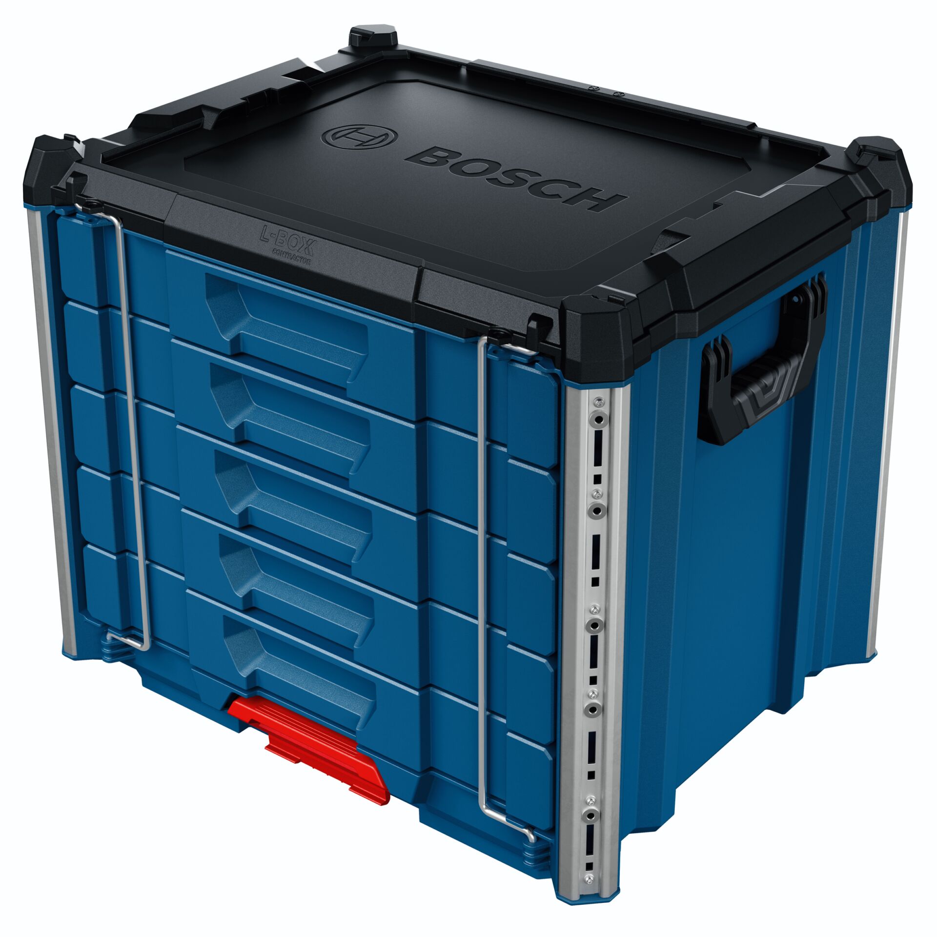 Werkzeugkiste, Kunststoffkasten, Blaue Werkzeugkiste, Schubladenbox, L-Boxx