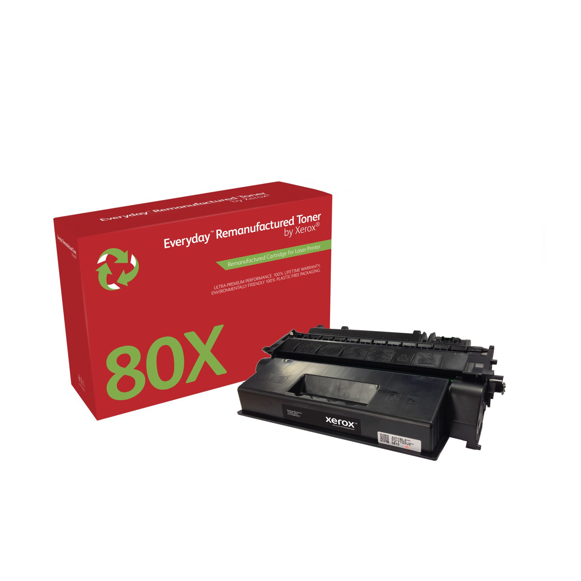 Toner, Remanufactured, 80X, Xerox, Lasertoner