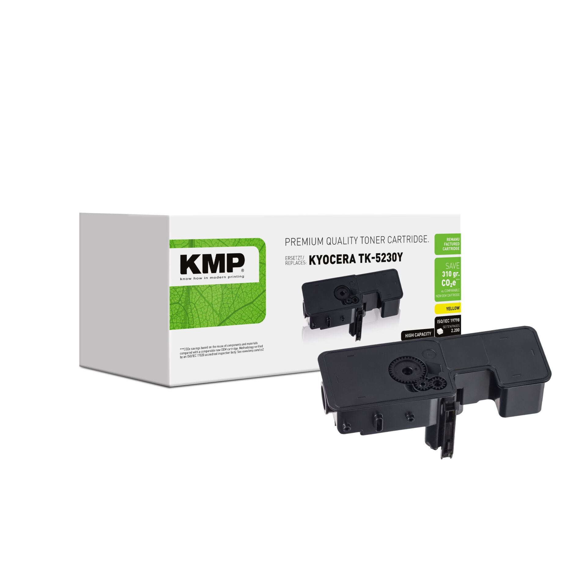 Adapter, Elektronik, Pistole, Waffe, Tonerpatrone, Toner, KMP, Kyocera TK-5230Y, Gelb