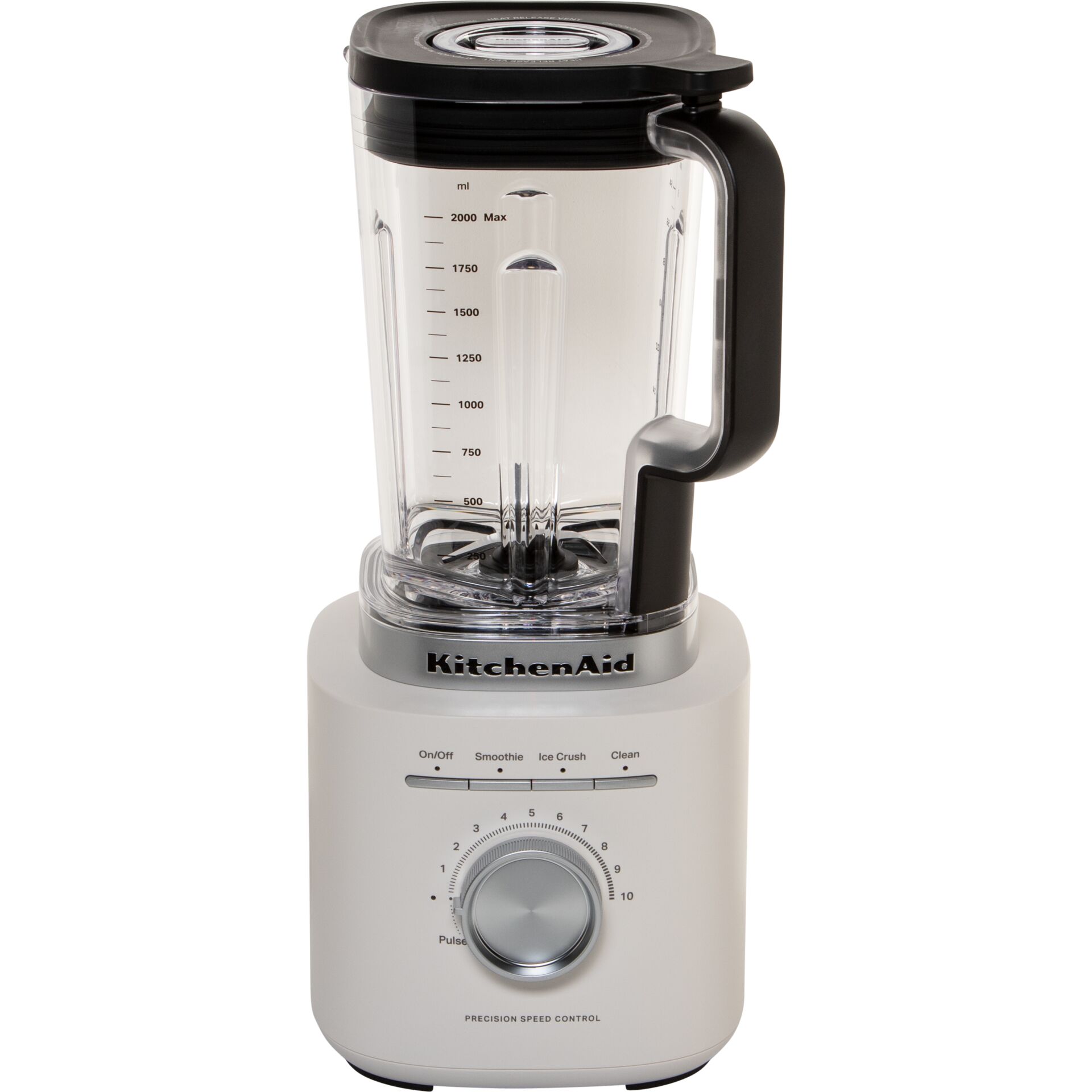 Küchenmixer, Blender, Glasbehälter, Messskala, Weiß