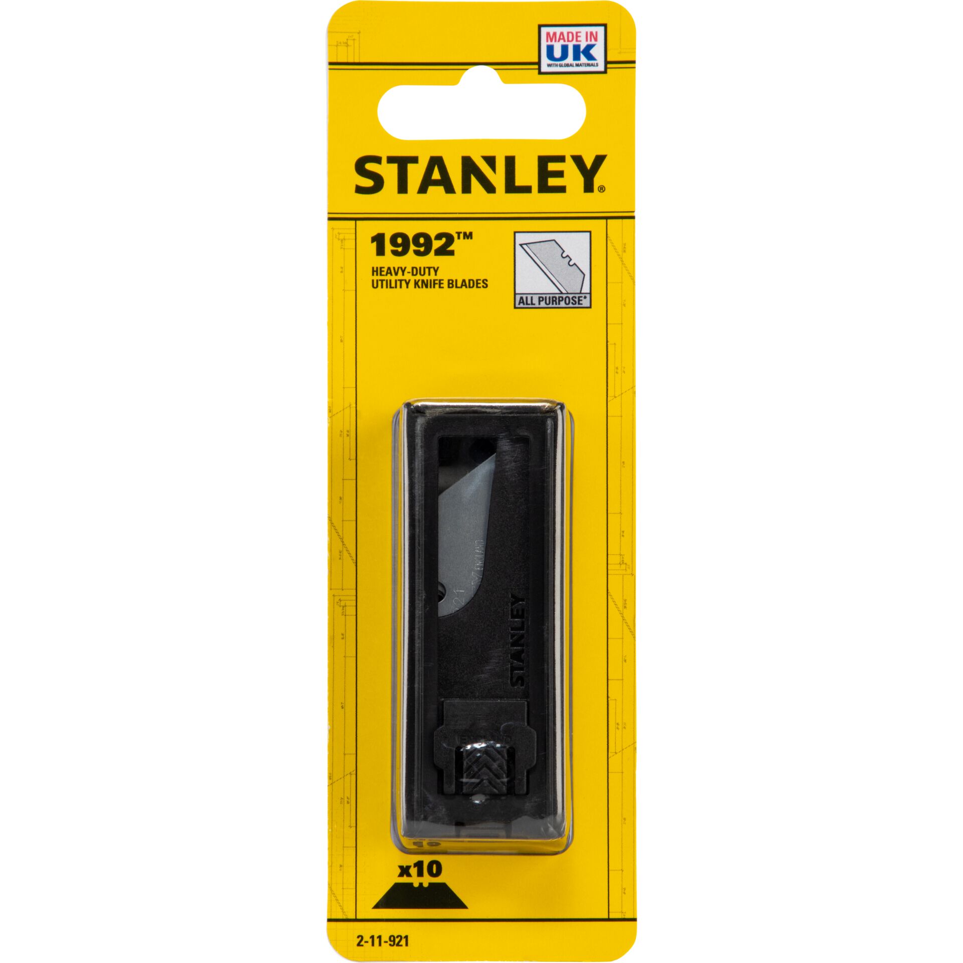 Metallklinge, Spachtelklingenrand, Industrieklinge, WedgeForm, Fräseinsatz, Utility knife blades, Schwere-utilityklingen, Stanley Klinge, Allzweck, Klingenverpackung