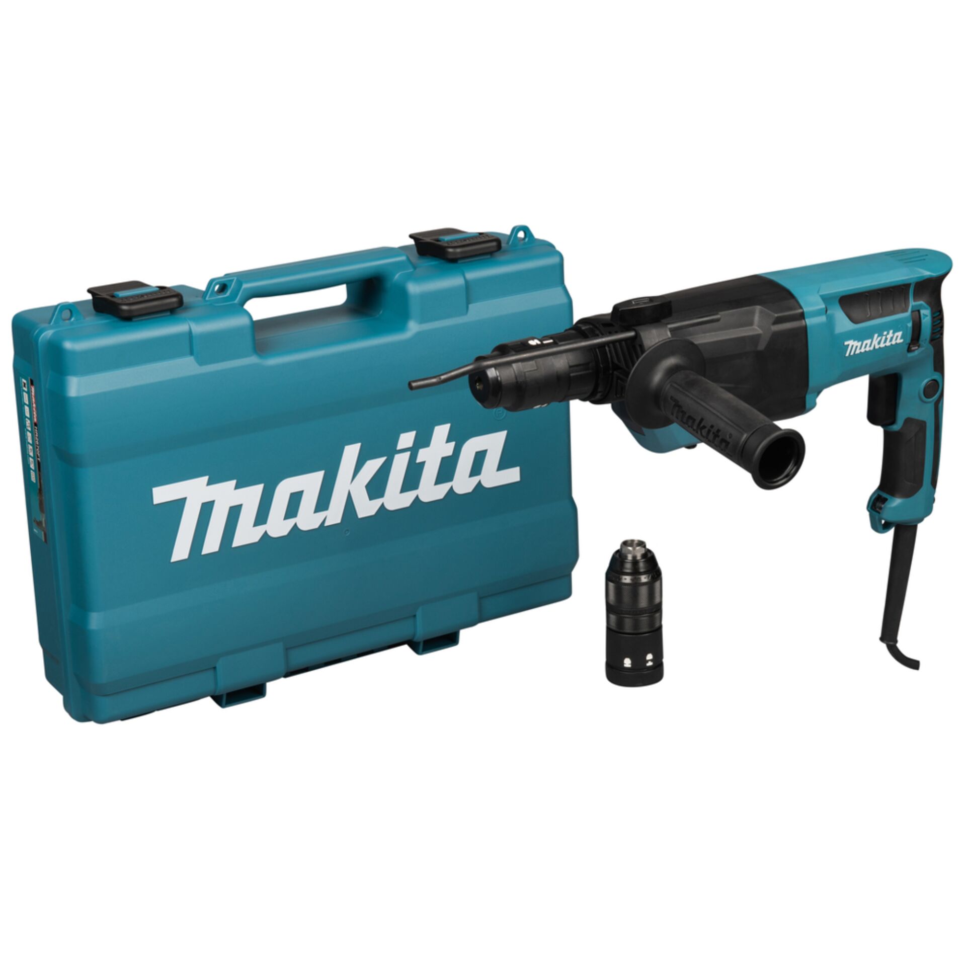 Bohrhammer, Exaktbohrhammer, Koffer, Türkis, Makita